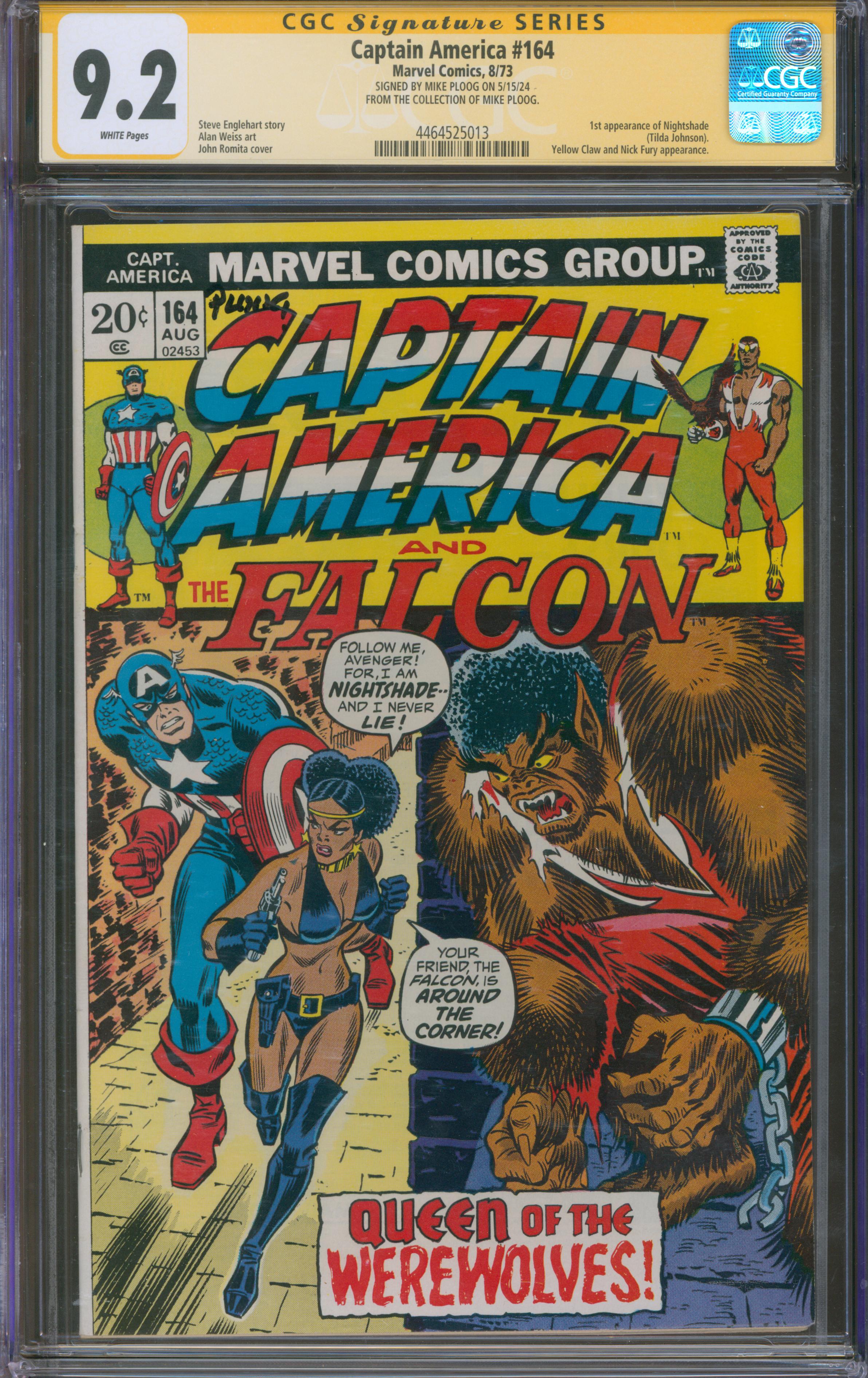 Captain America #164 | Unterschrieben Mike Ploog