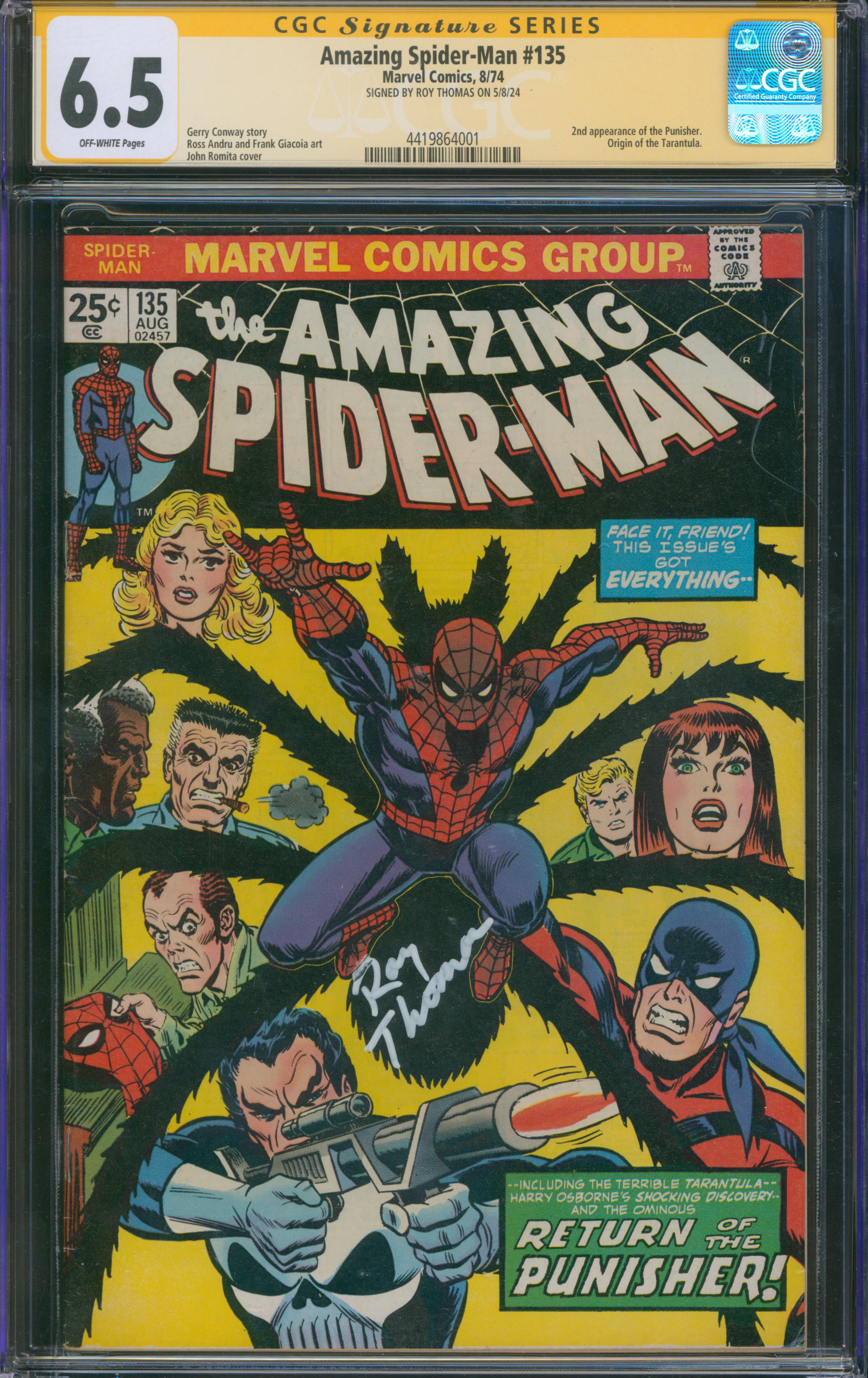 Amazing Spider-Man #135 | Unterschrieben Roy Thomas
