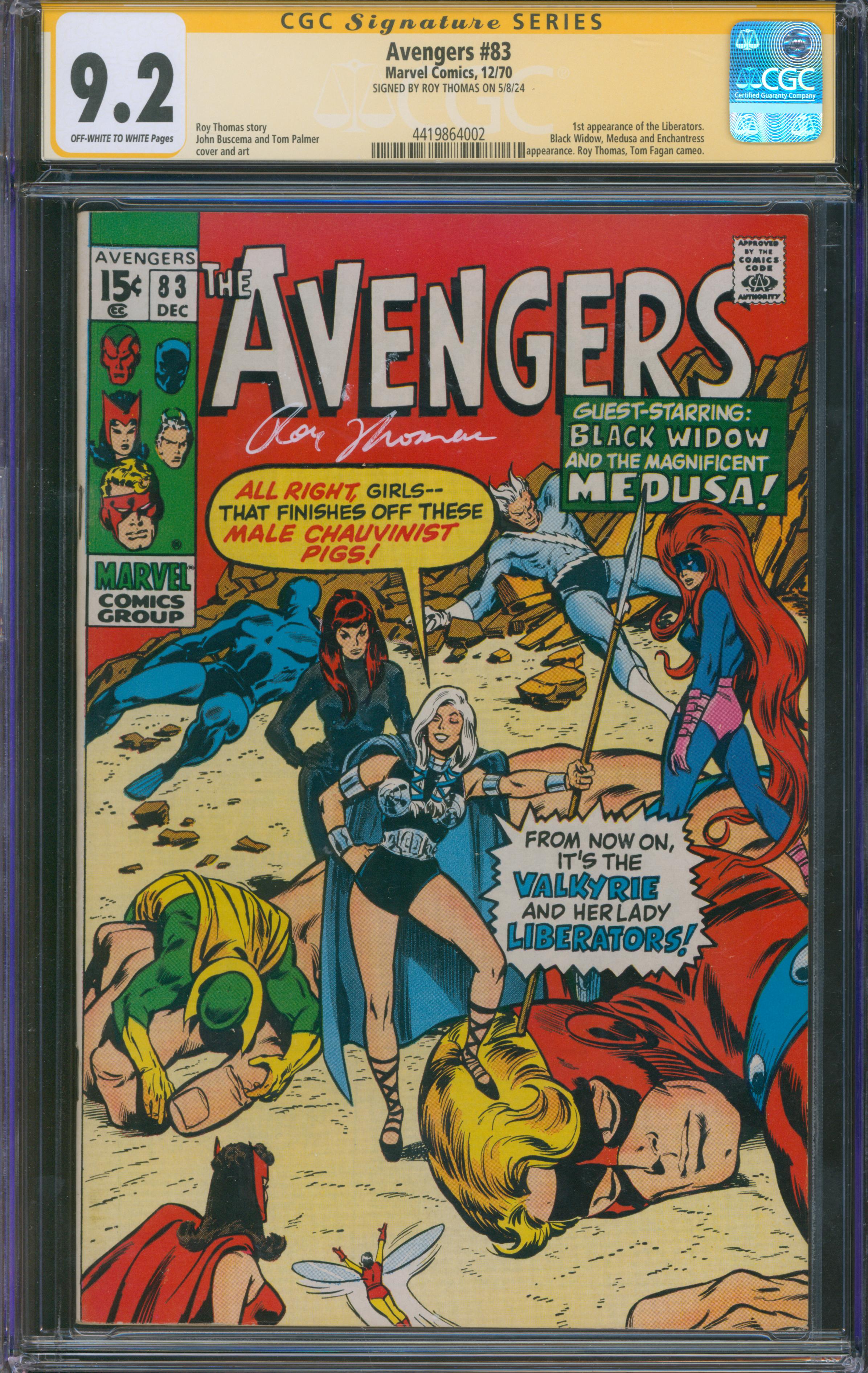 Avengers #83 | Unterschrieben Roy Thomas