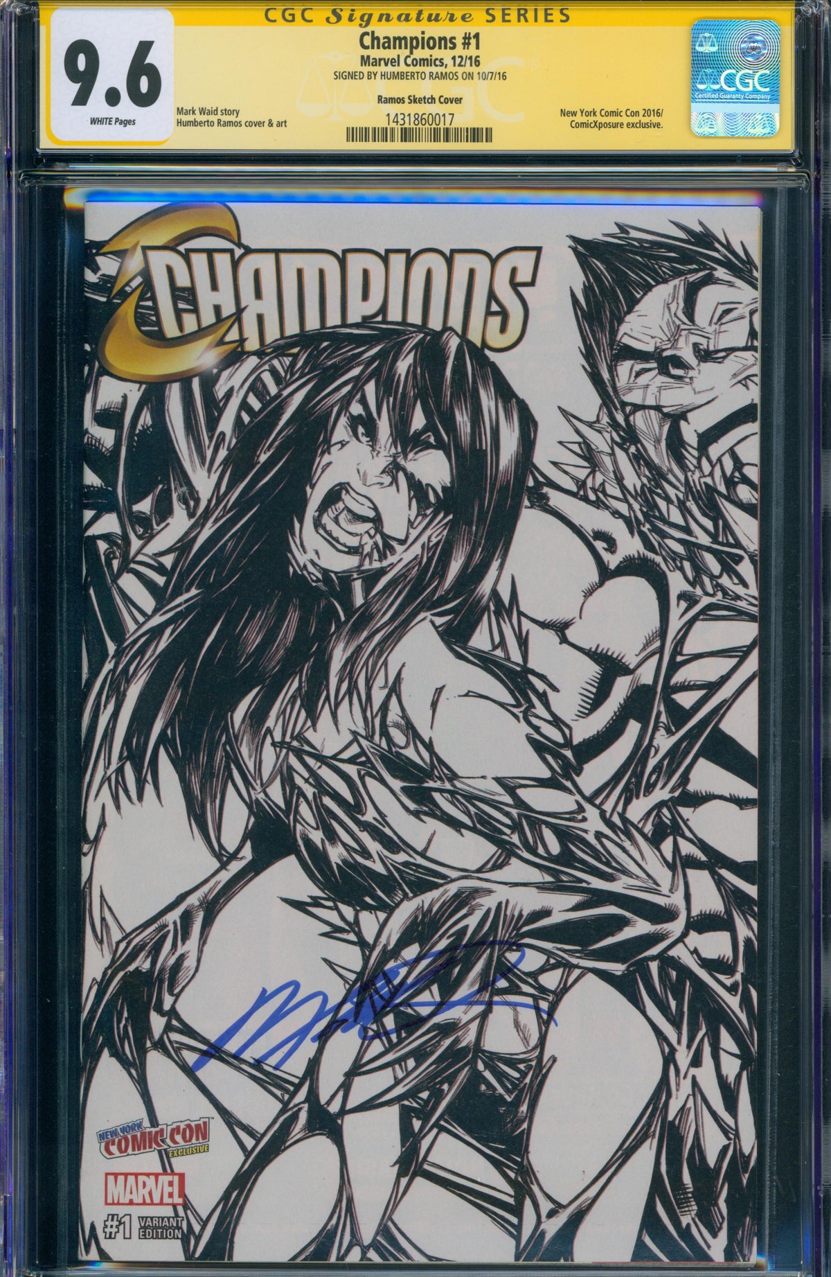 Champions #1 |unterschrieben von Humberto Ramos|