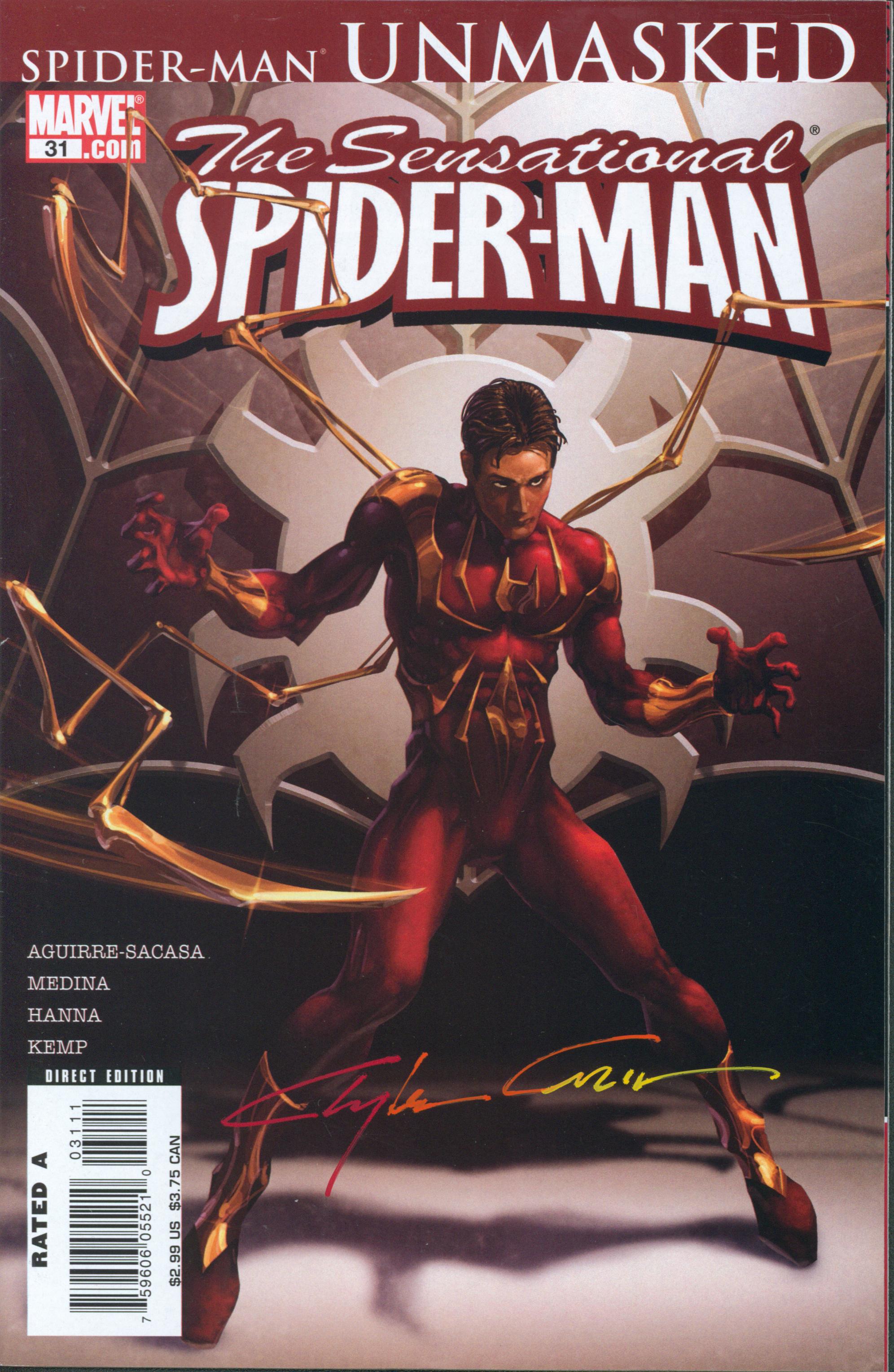 The Sensational Spider-Man #31 | Unterschrieben von Clayton Crane