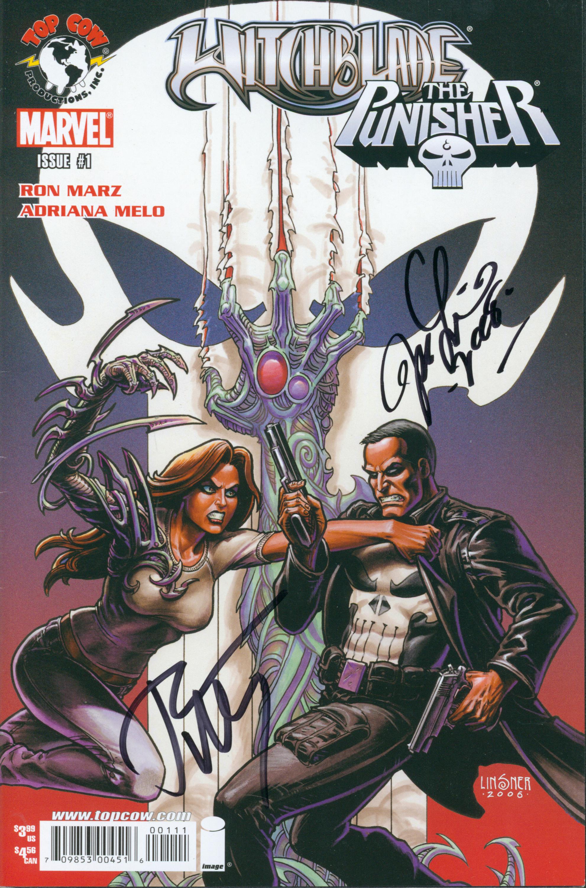 Witchblade & Punisher #1 | Unterschrieben von Linsner & Marz