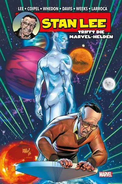 Stan Lee meets the Marvel heroes