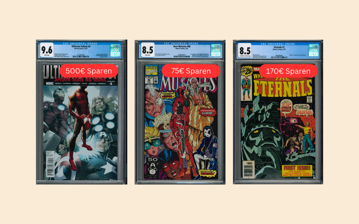 Comics im Sale Bild mit UF #4, NM #98 & Eternals #1