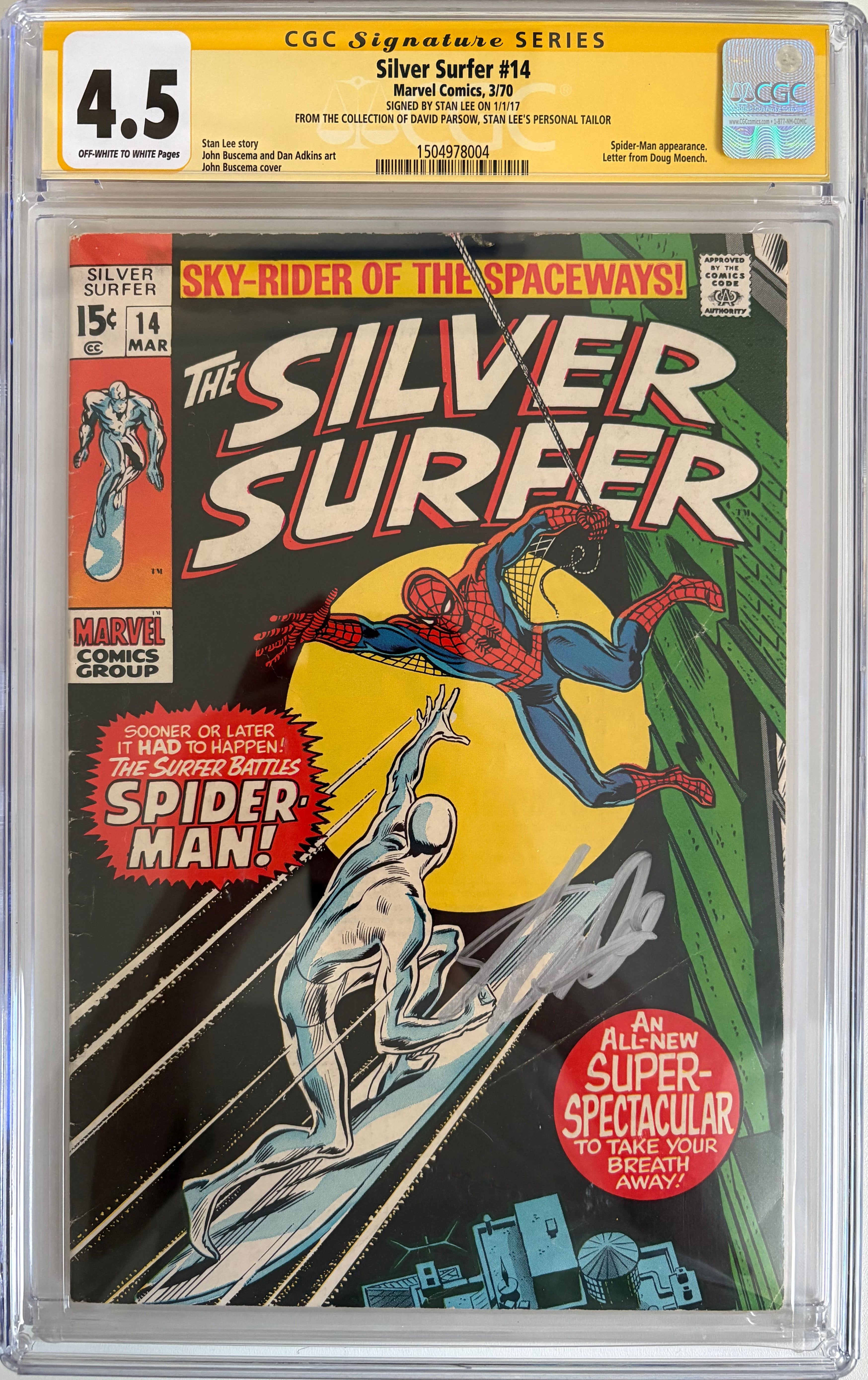 Silver Surfer #14 | Unterschrieben und Stan Lee