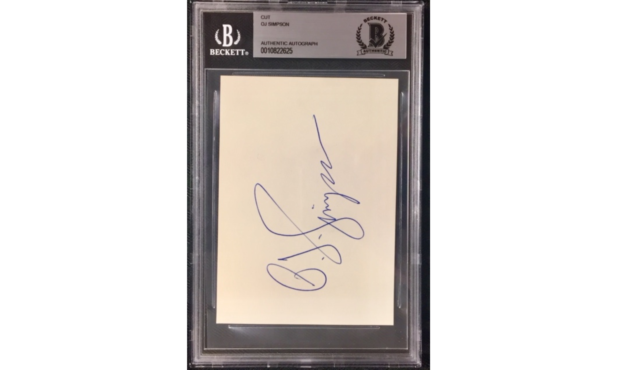 Unterschrift nach Beckett Authentifizierung & Verkaselung