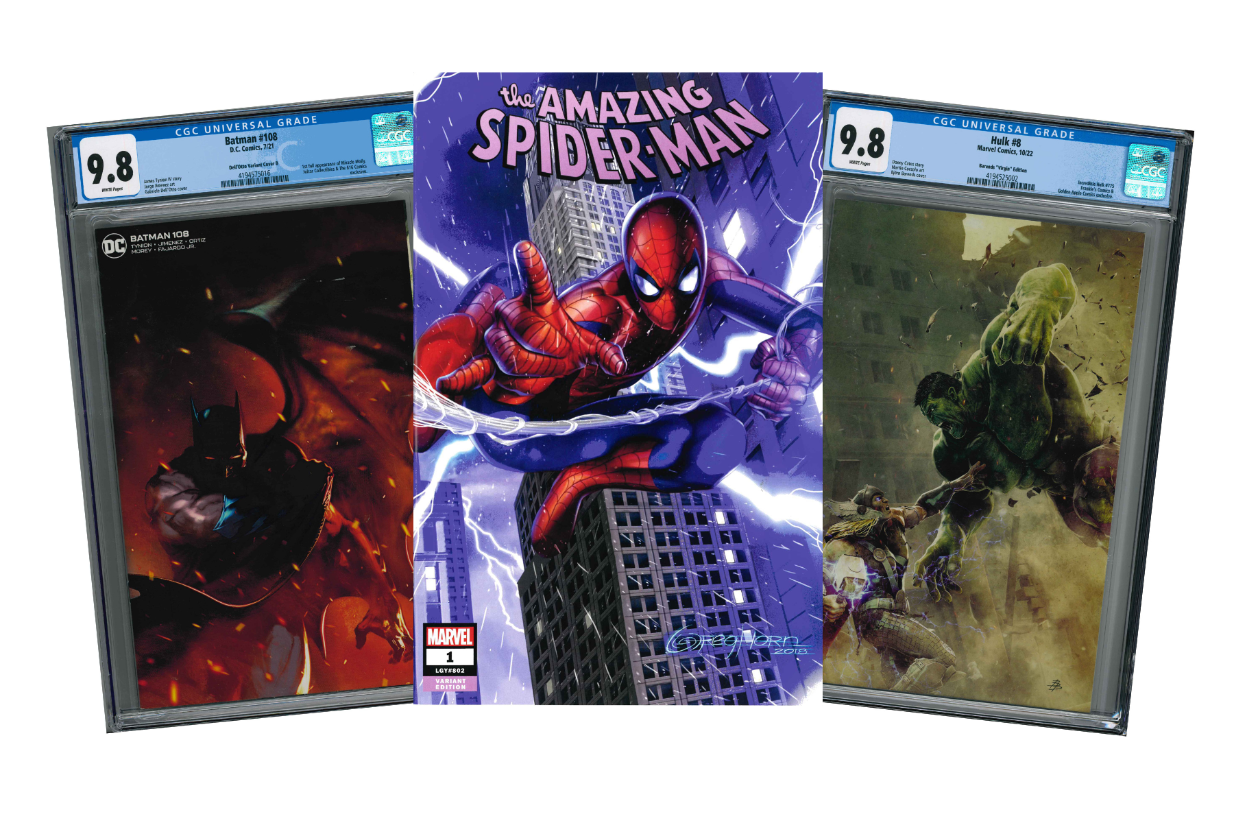Modern Age Comics von Batman, Amazing Spider-Man und Hulk
