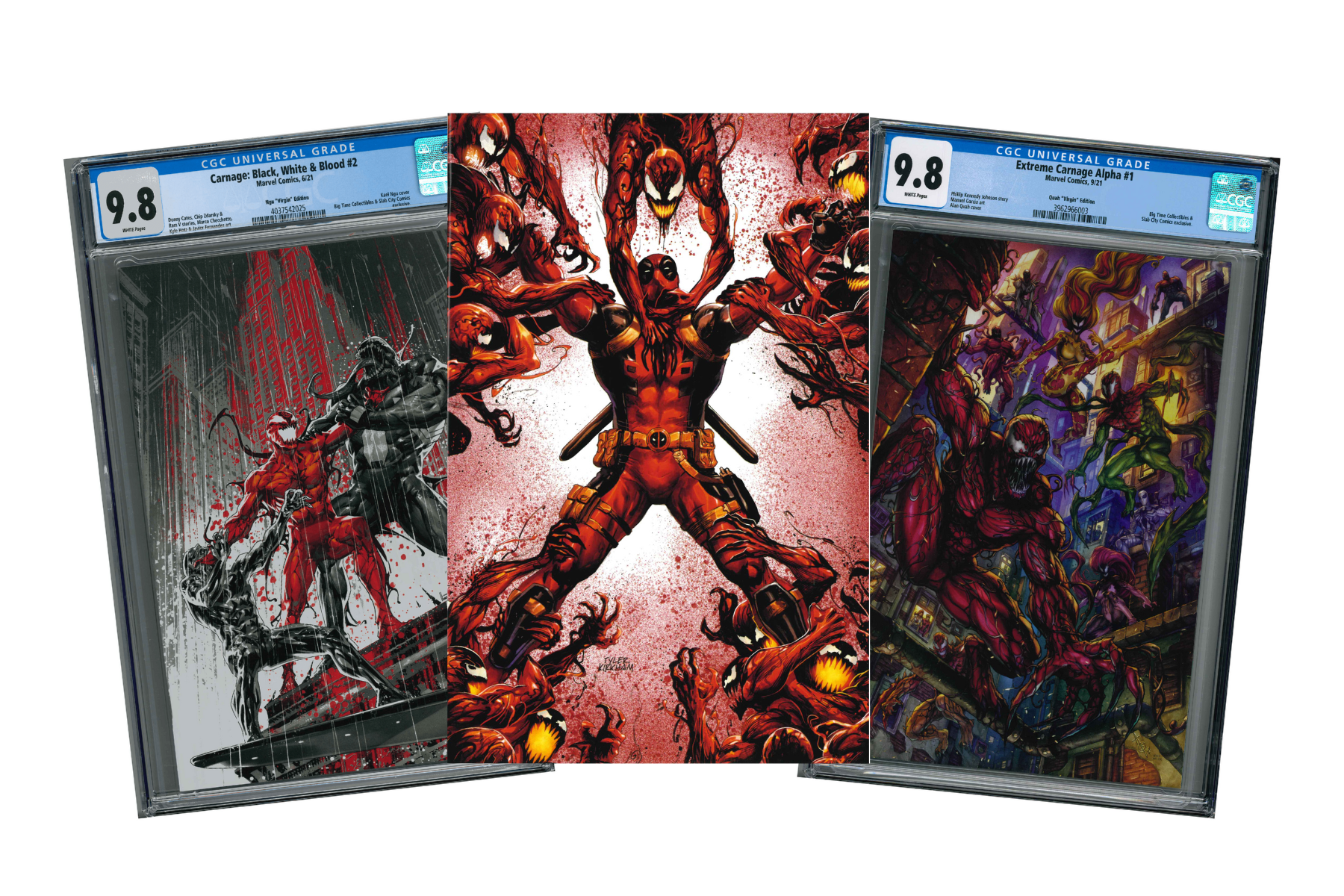 Carnage Comics. Extreme Carnage, Black, White & Blood