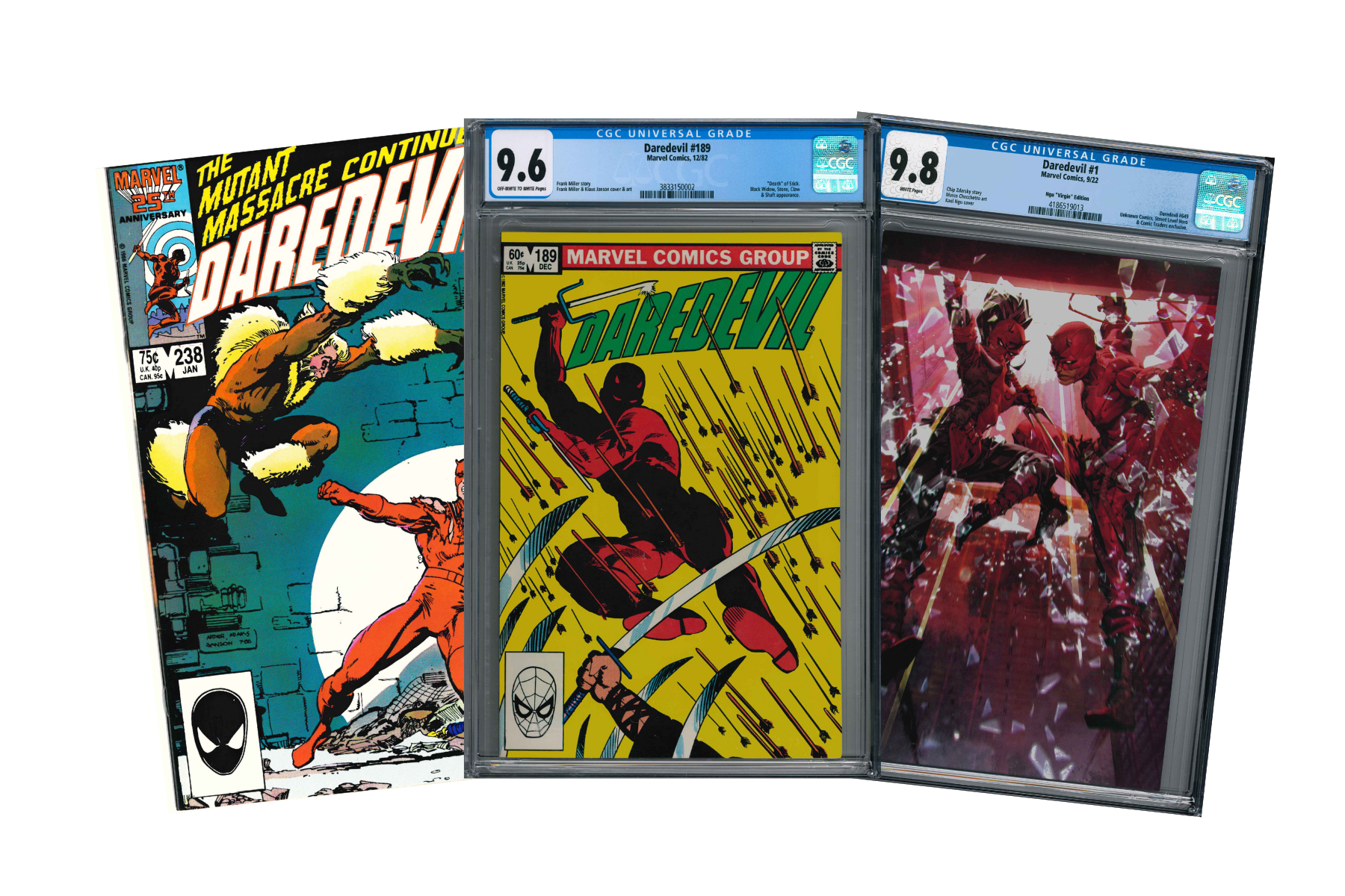 Daredevil Comics aus Bronze Age und Modern Age
