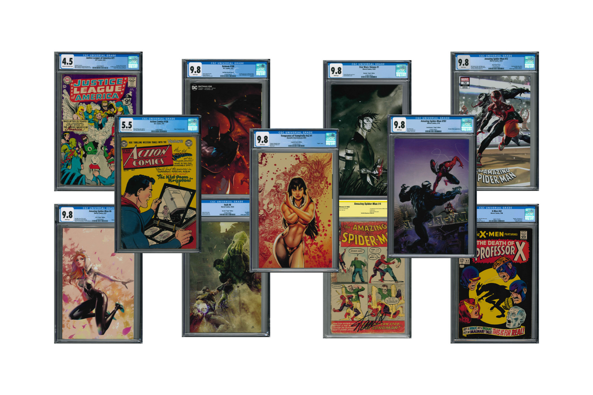 Comic-Gallerie mit Graded Comics