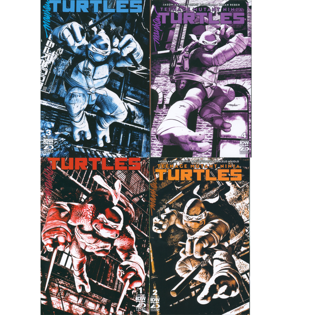TMNT #1-#4 Set | Unterschrieben von Mike Mayhew