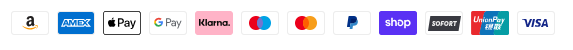 Von ComicKing akzeptierte Zahlungsanbieter; Klarna, Amazon Pay, Amex, APple Pay Gogle Pay Paypal