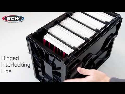 BCW Comic Box Plastic Black Video