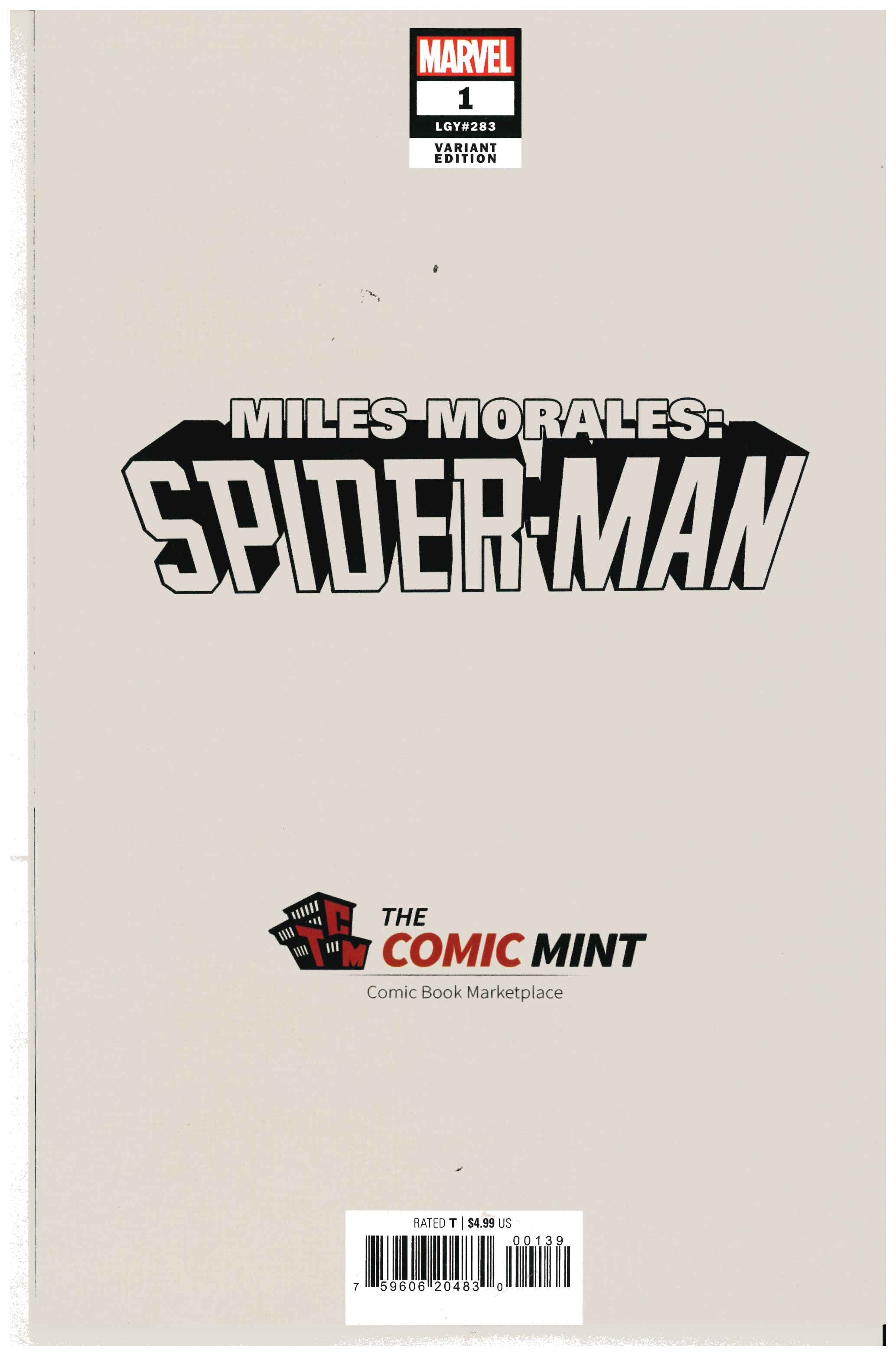 Miles Morales: Spider-Man #1 backside