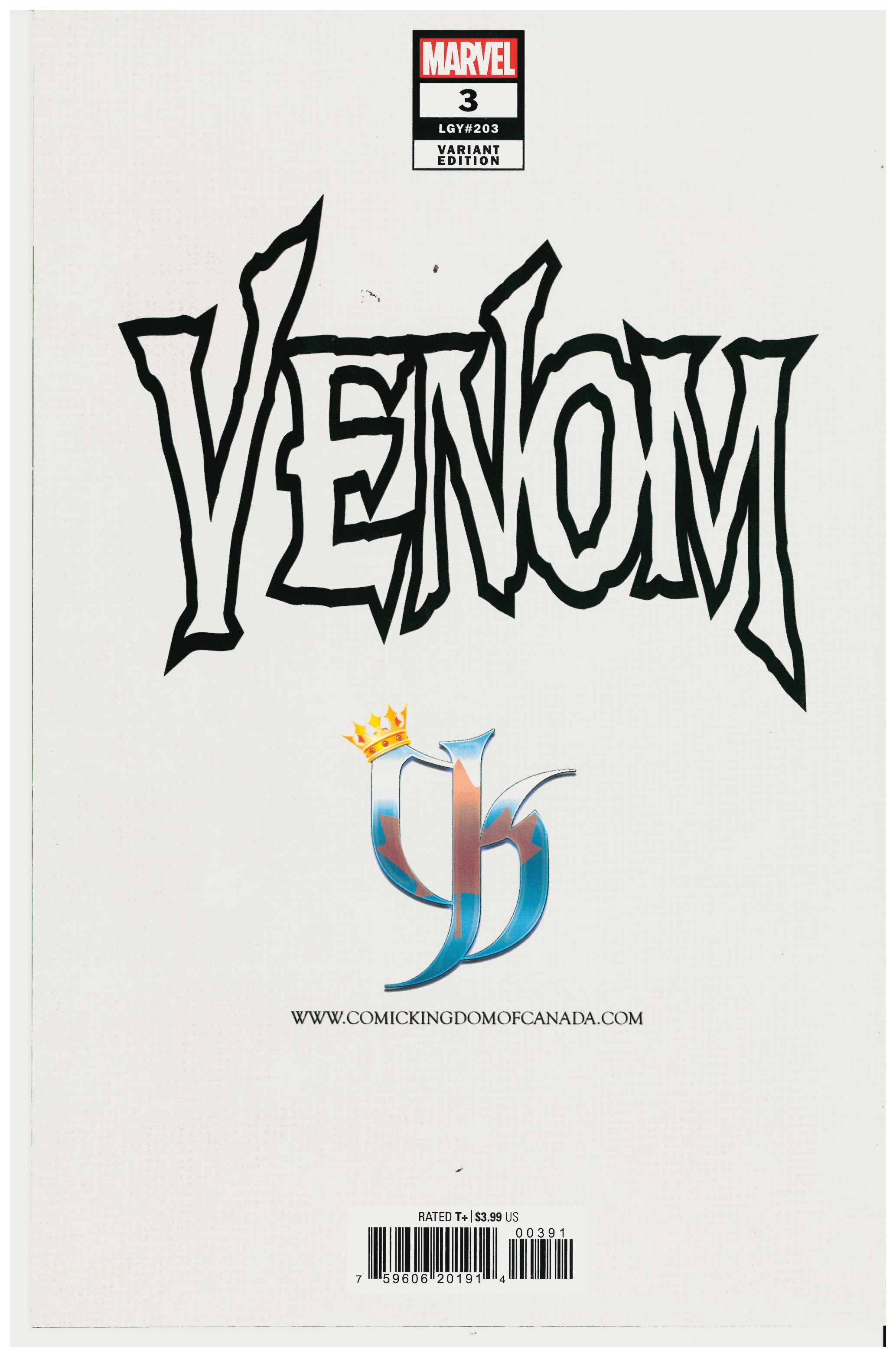 Venom #3 backside