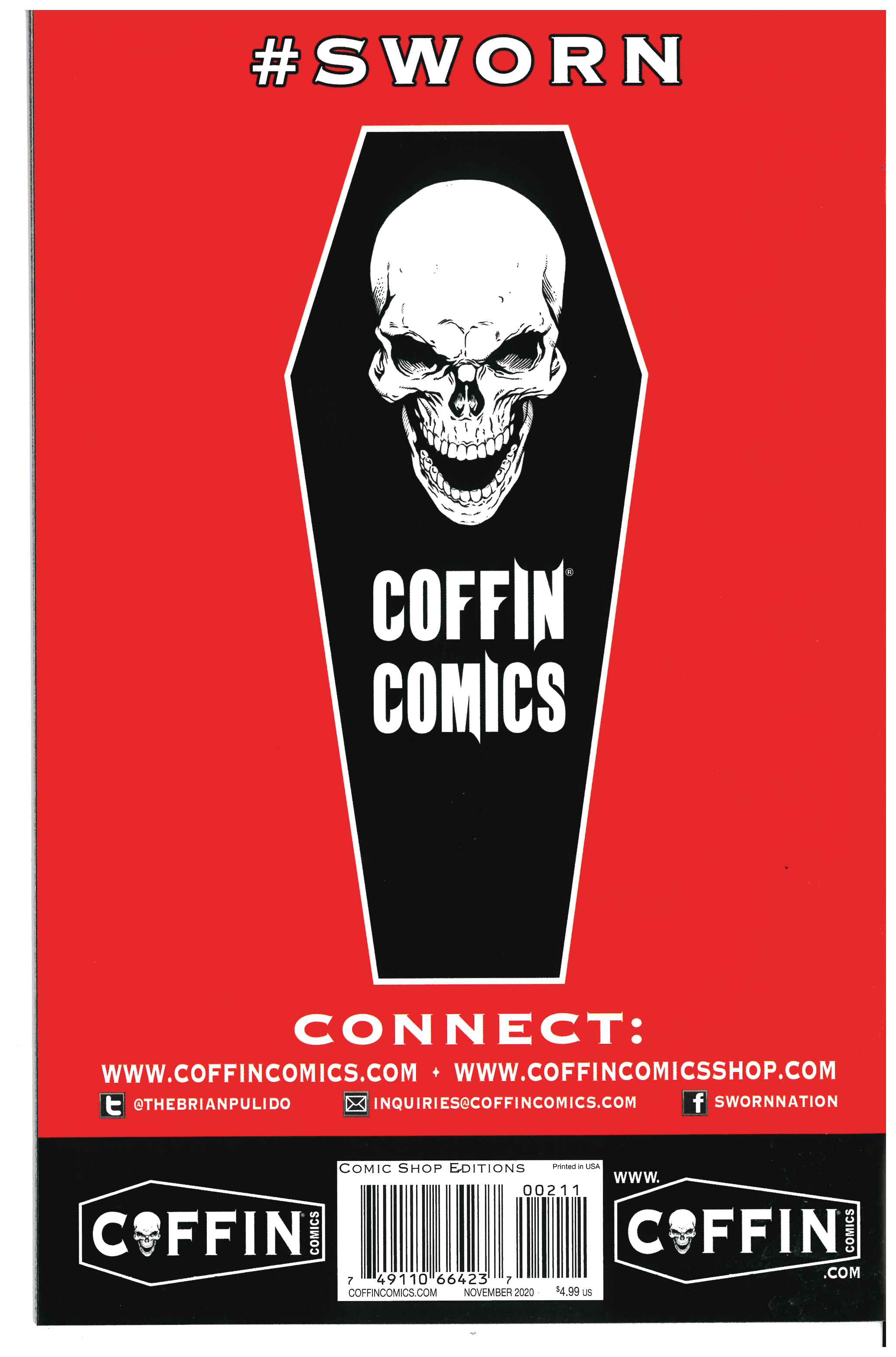 Lady Death: Scorched Earth #2 | Signed by Brian Pulido backside