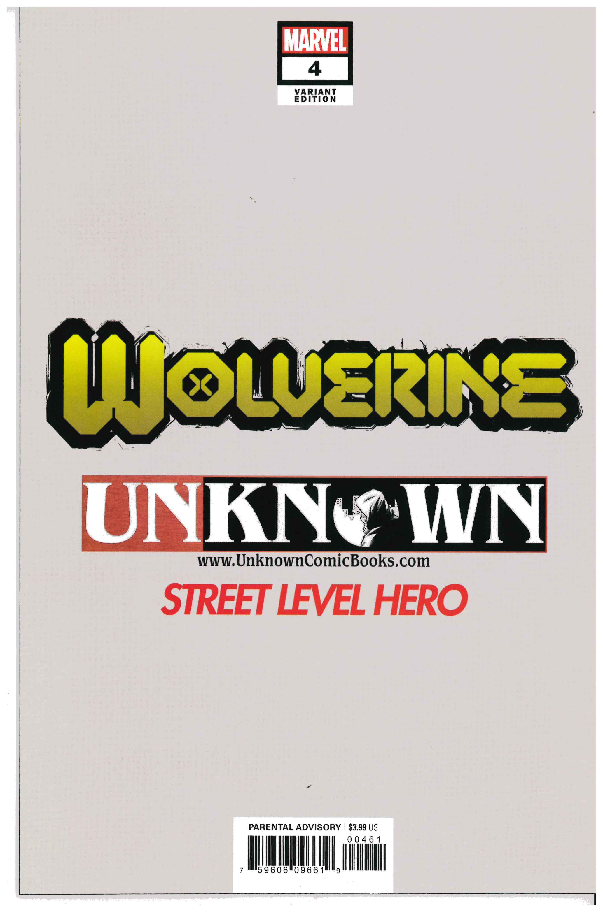 Wolverine #4 backside