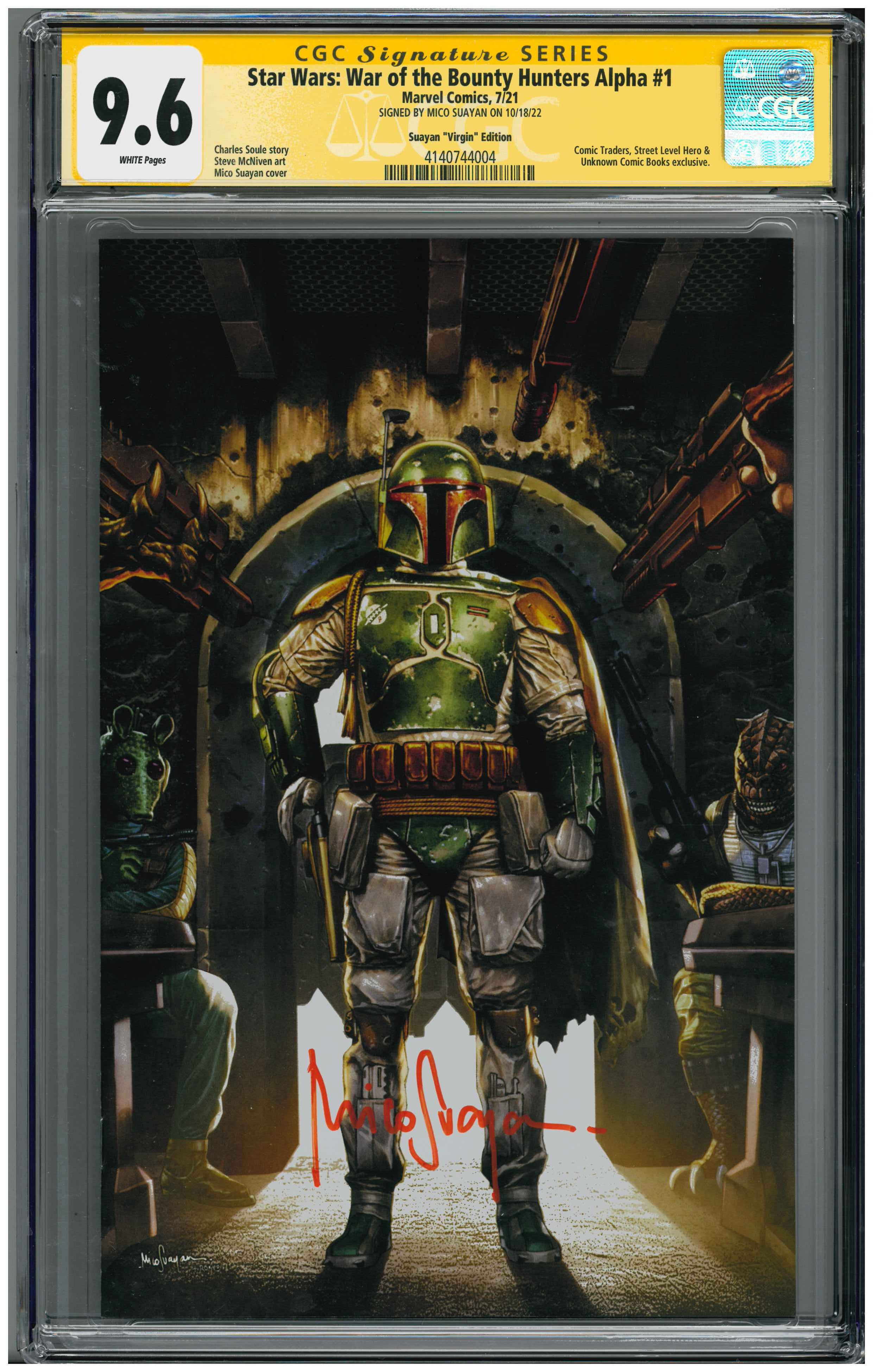 Star Wars: War of the Bounty Hunters Alpha #1 | Signed by Mico Suayan