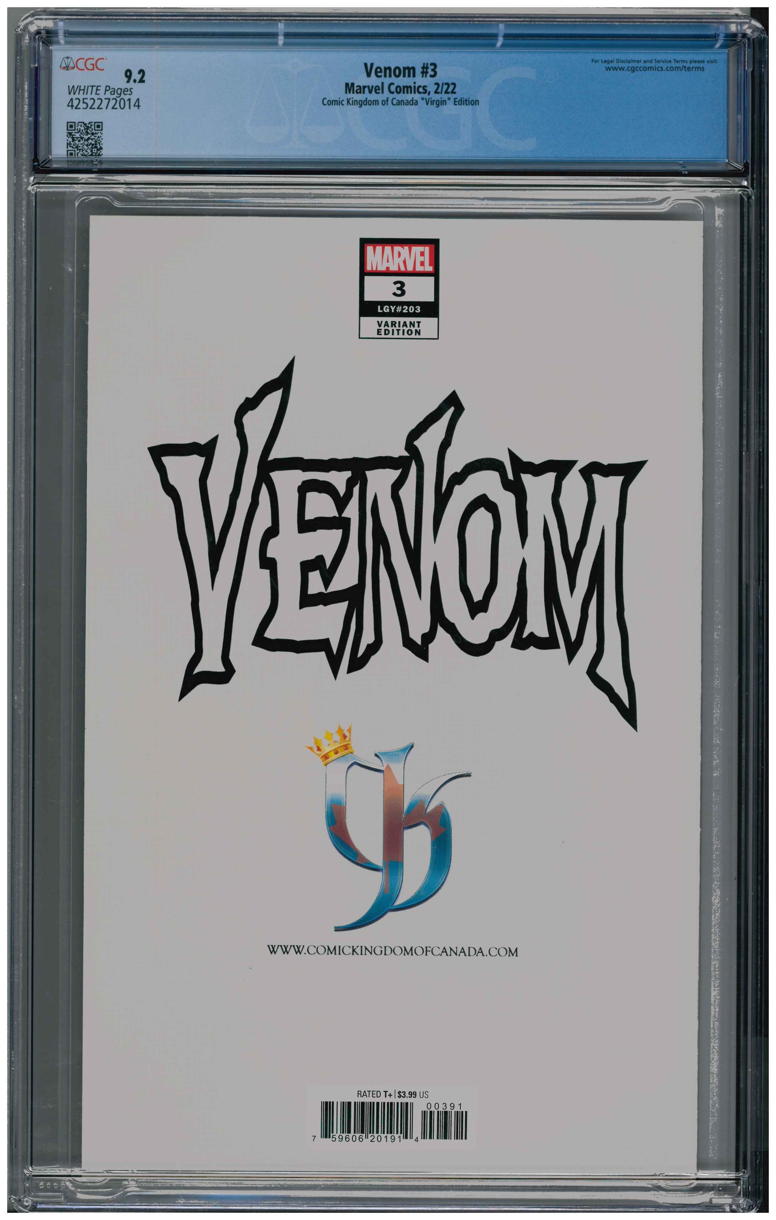 Venom #3 backside