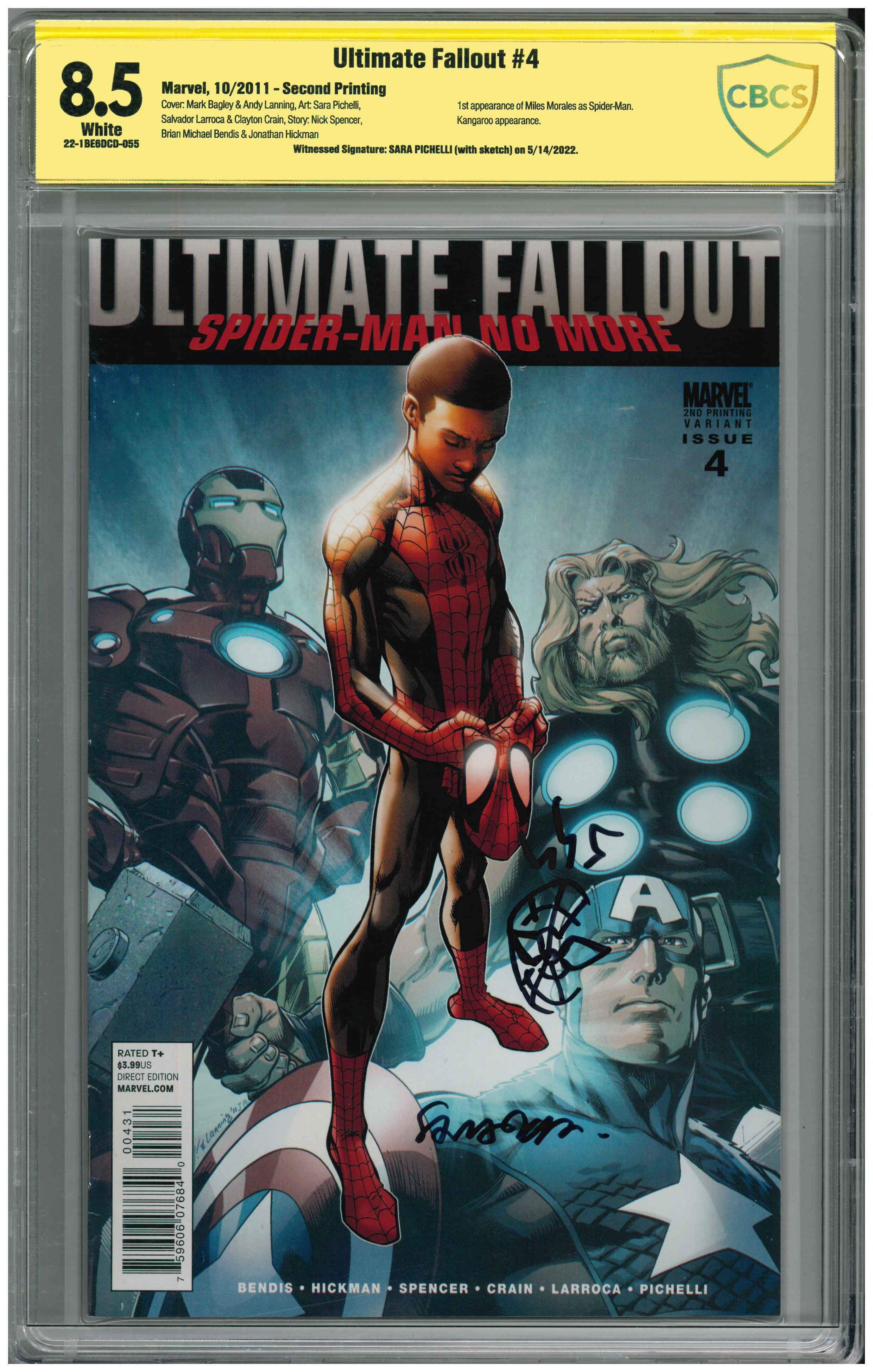 Ultimate Fallout #4 | Signed & Sketch by Sara Pichelli
