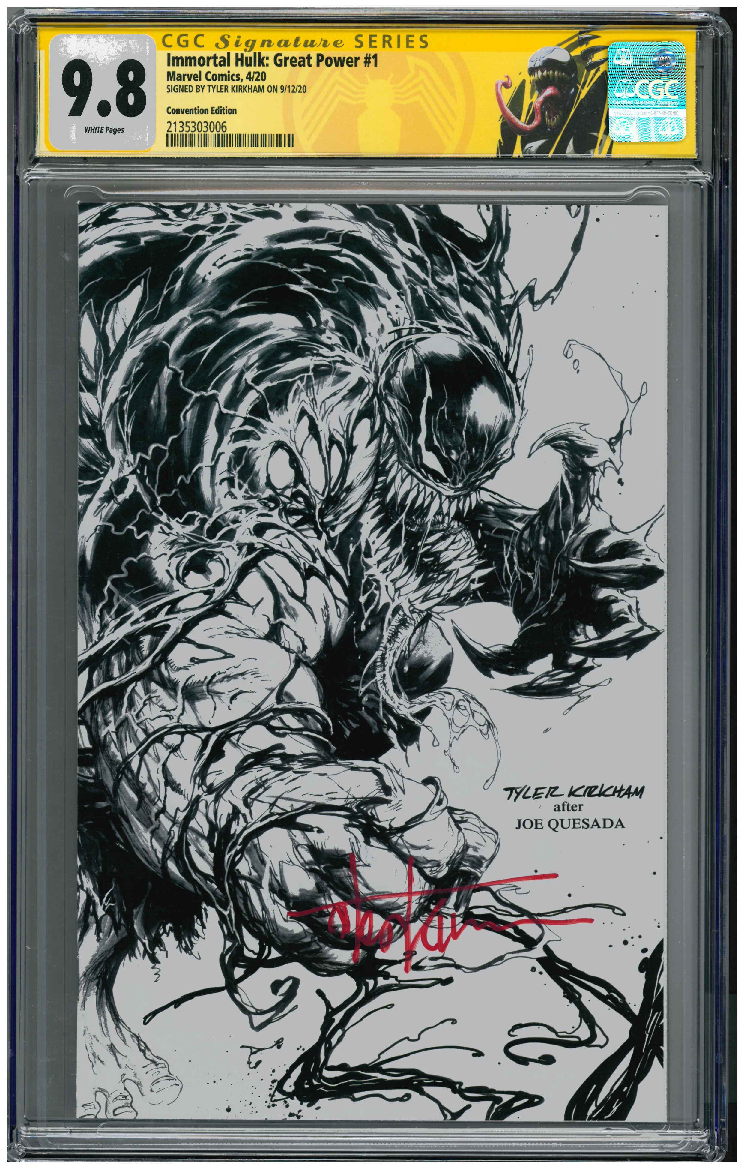 Immortal Hulk: Great Power #1 | Signed Tyler Kirkham