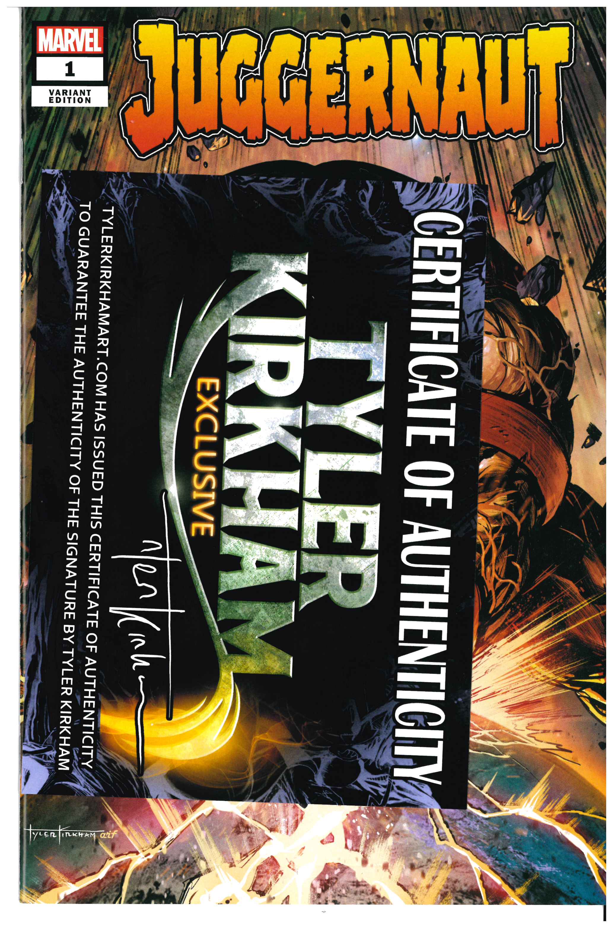 Juggernaut #1 | Signed by Tyler Kirkham CAO