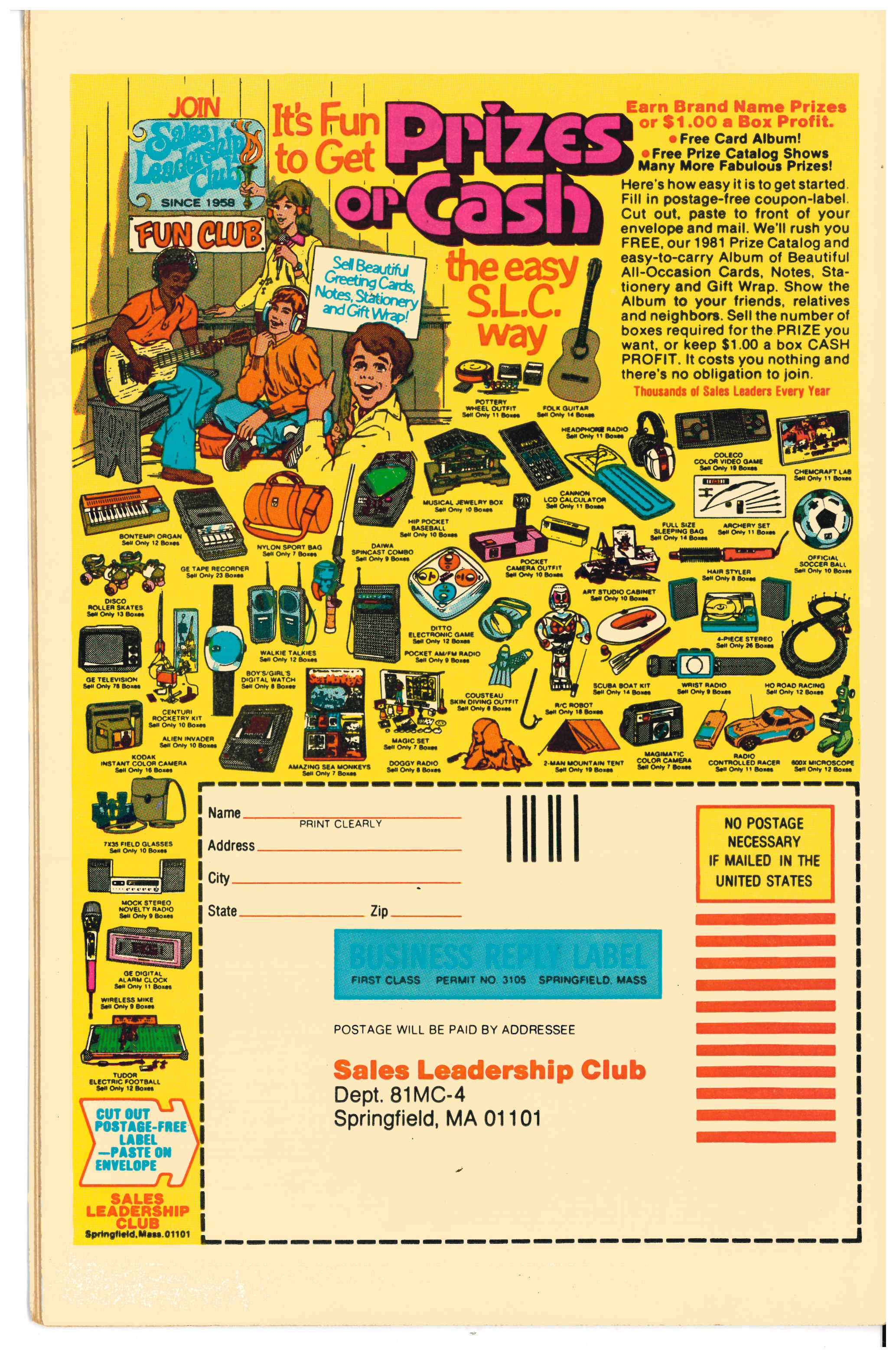 Uncanny X-Men #147 backside