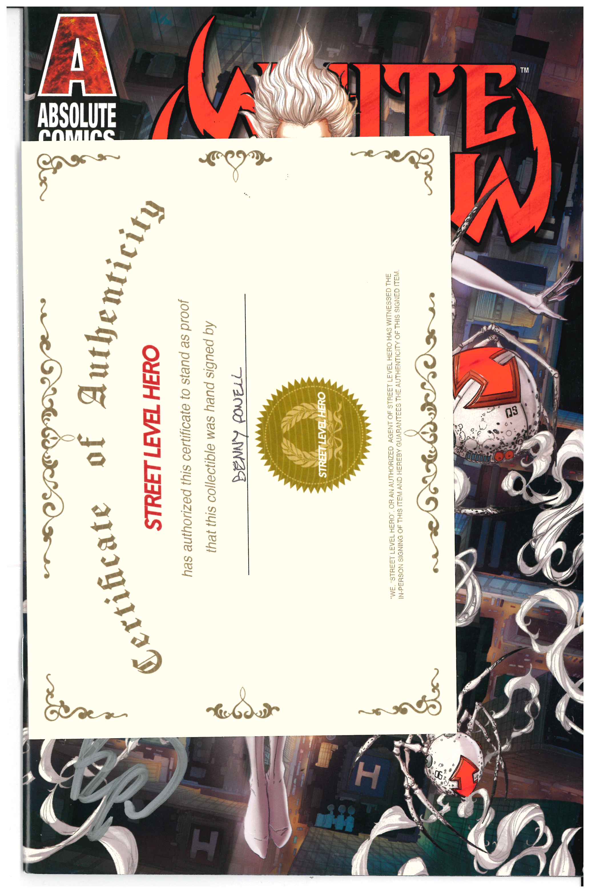 White Widow #2 | Signed by Benny Powell Zertifikat
