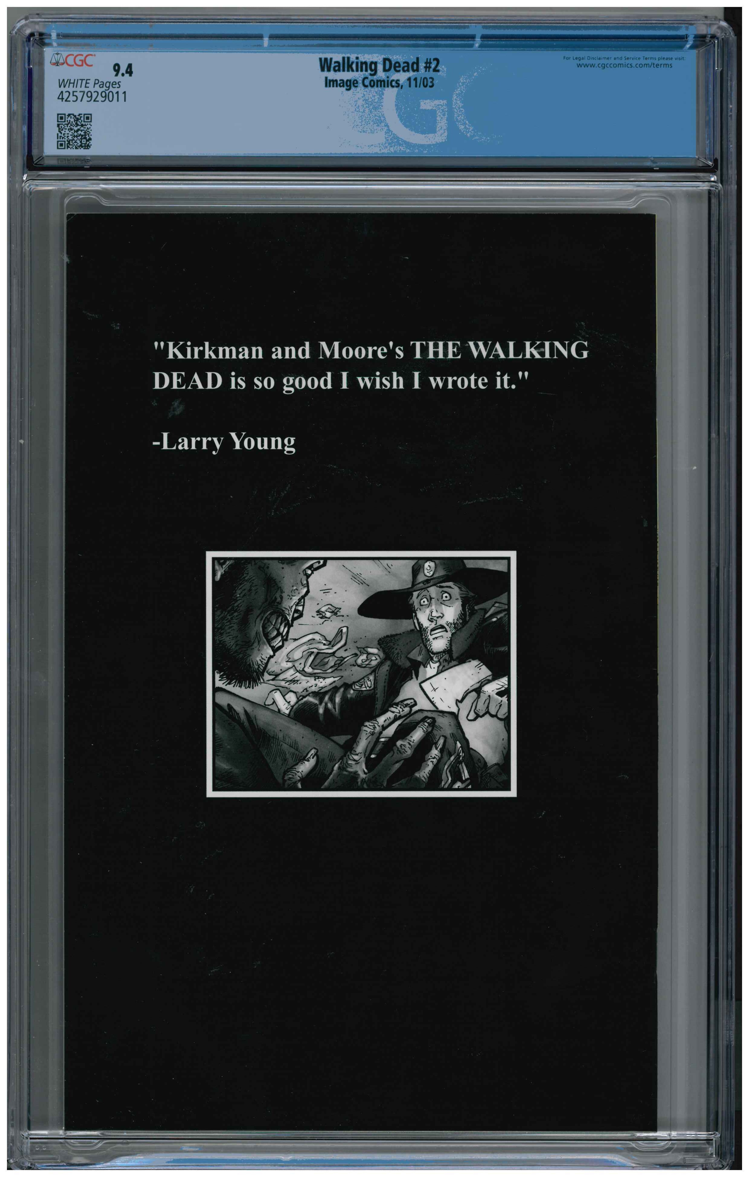 Walking Dead #2 backside