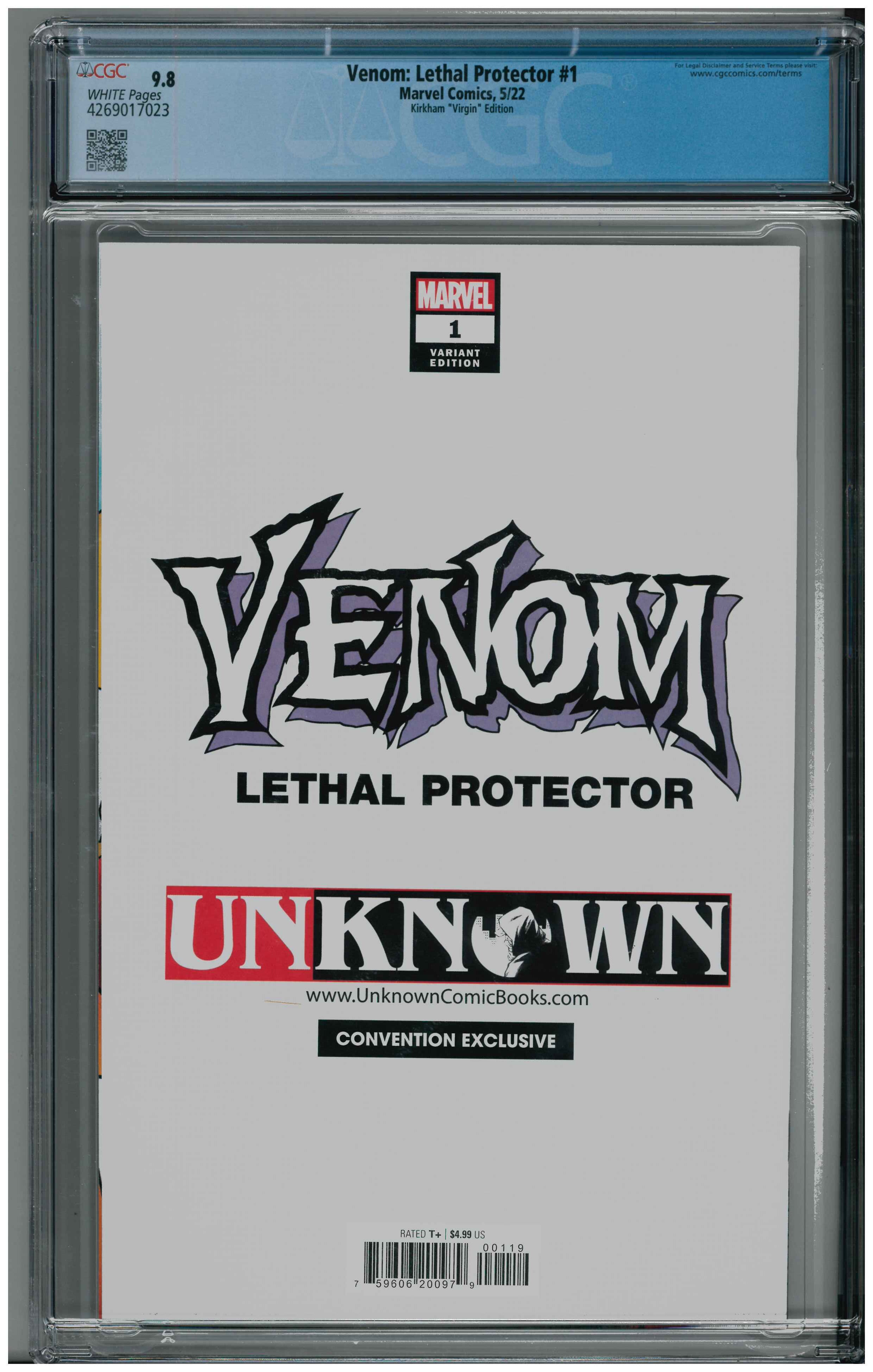 Venom: Lethal Protector #1 Rückseite