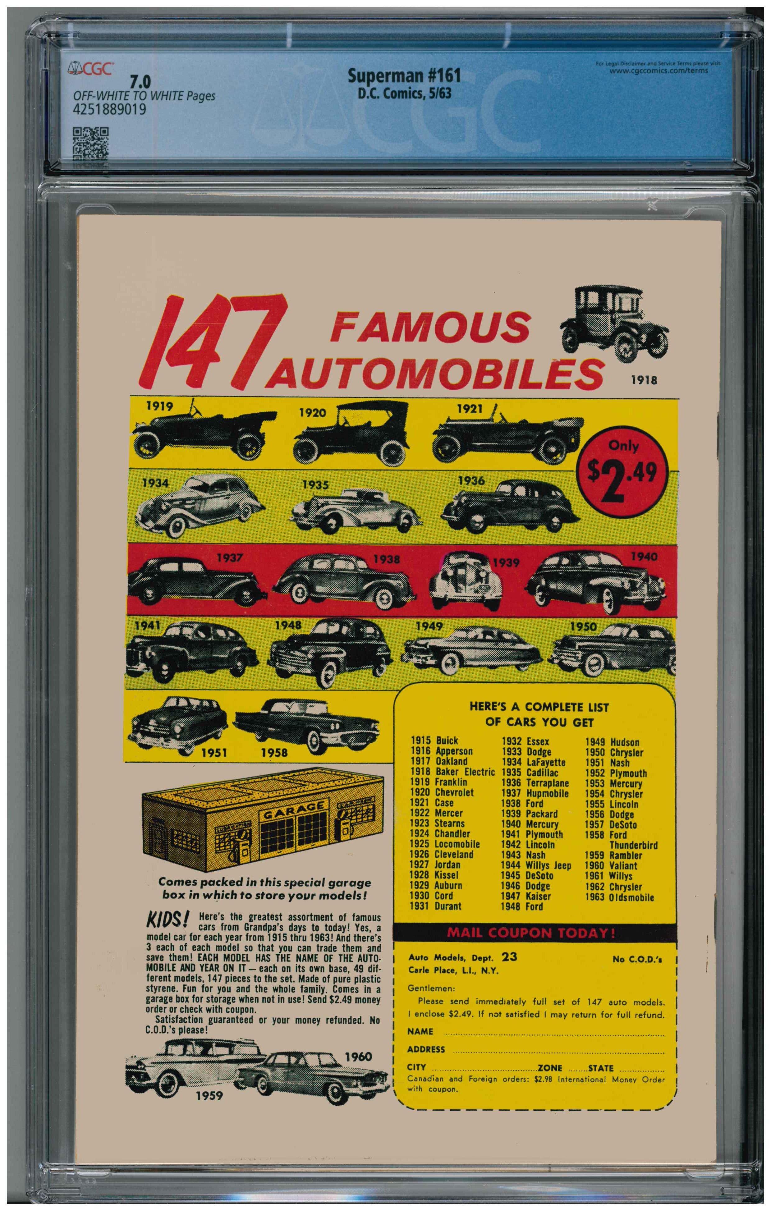 Superman #161 Rückseite