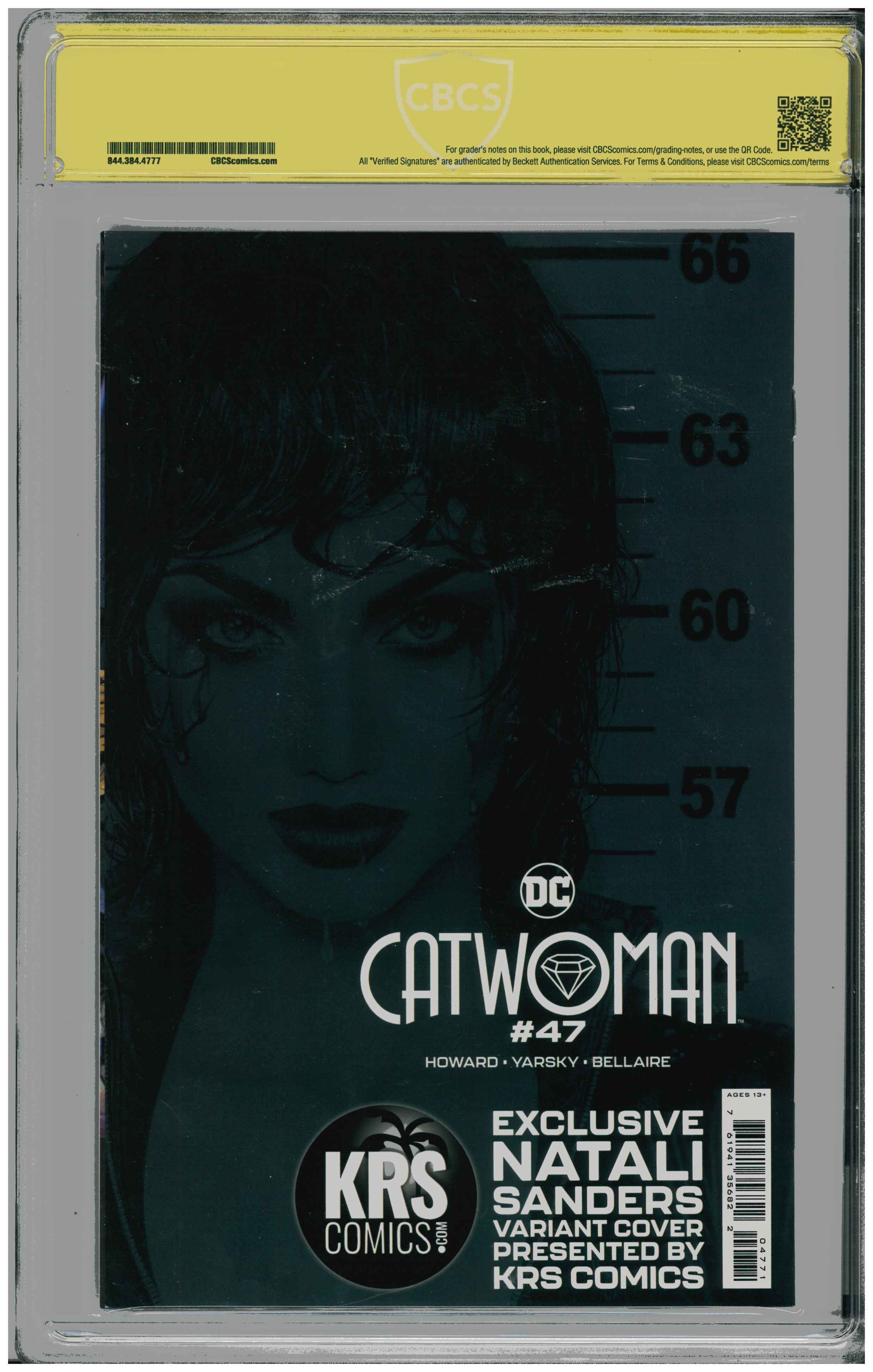 Catwoman #47 | Unterschrieben von Natalie Sanders Rückseite