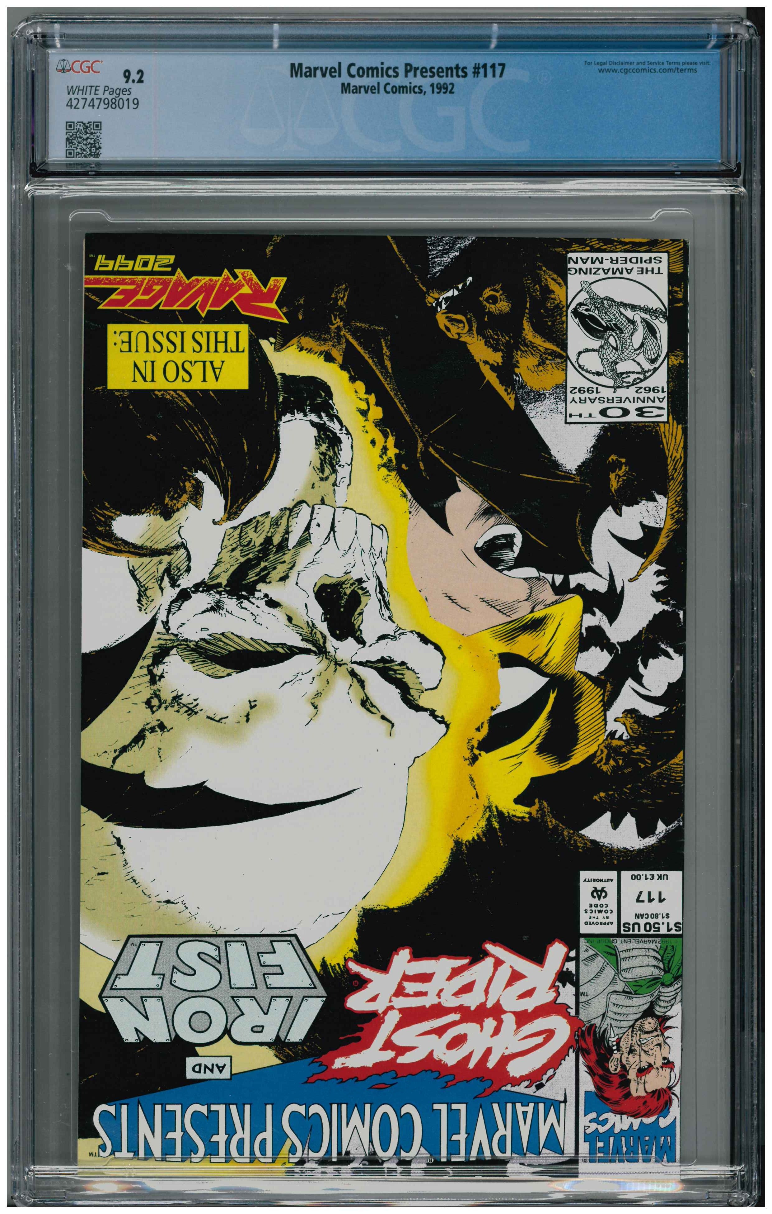 Marvel Comics Presents #117 Rückseite