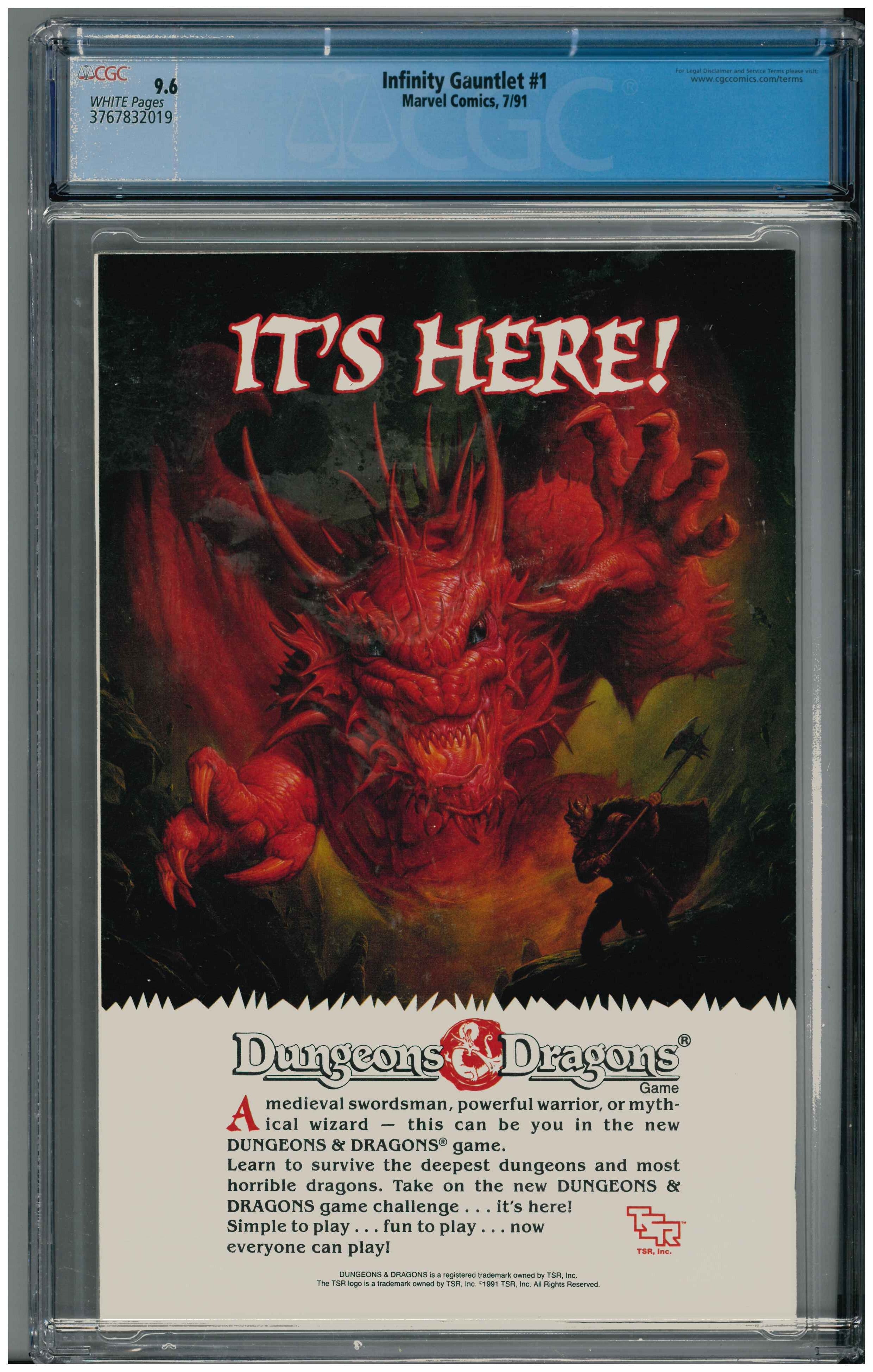 Infinity Gauntlet #1 Rückseite