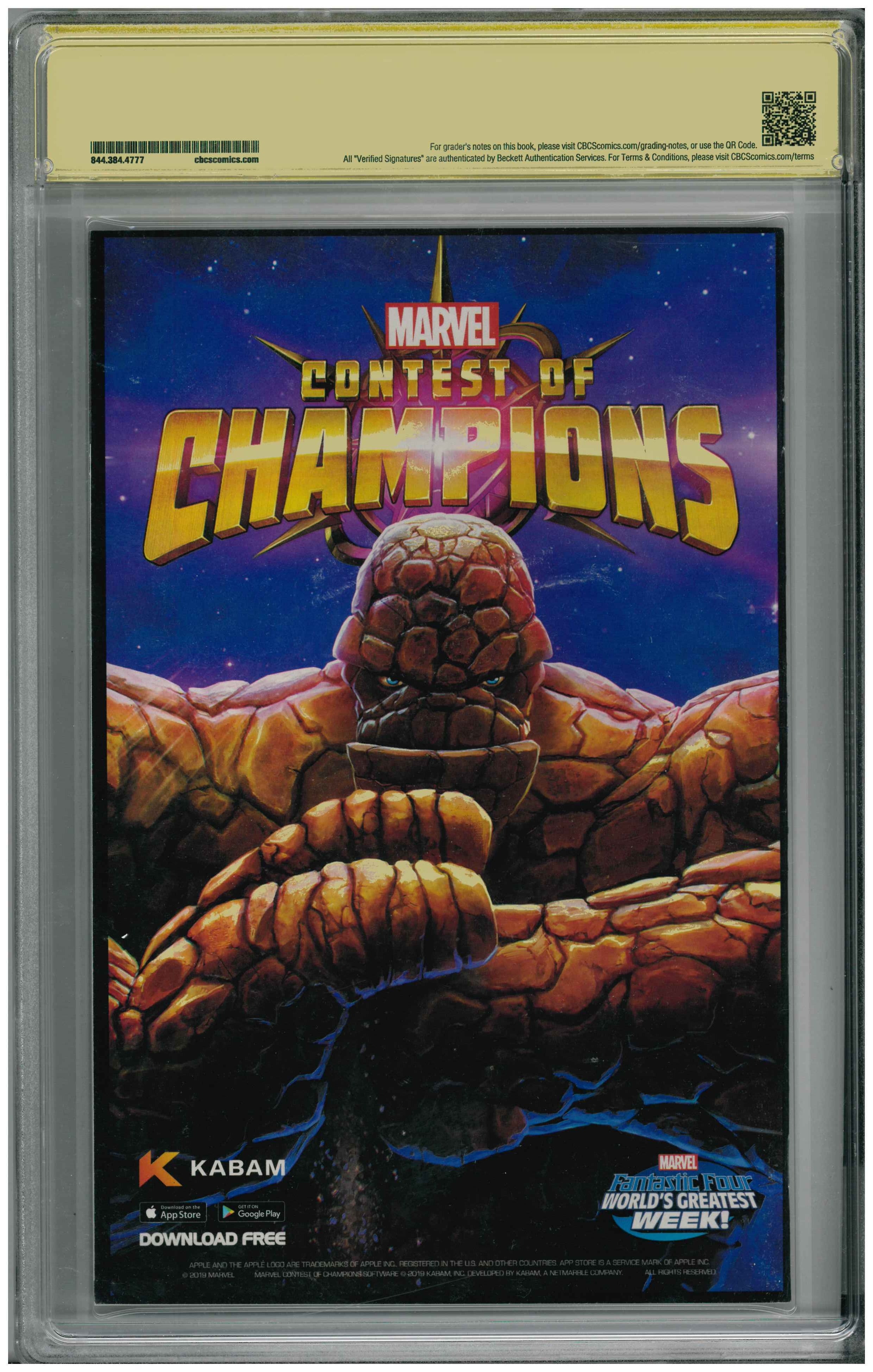 Daredevil #1 | Unterschrieben von Humberto Ramos Rückseite