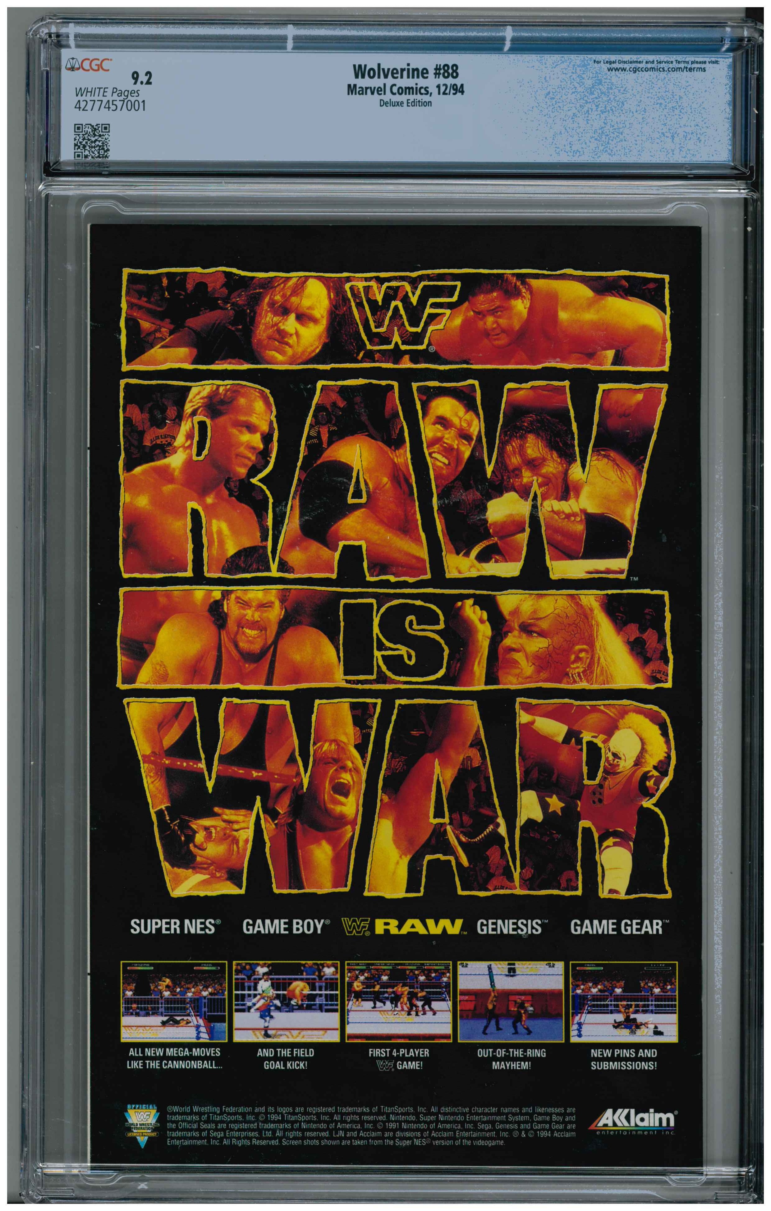 Wolverine #88 Rich-Text-Editor Rückseite