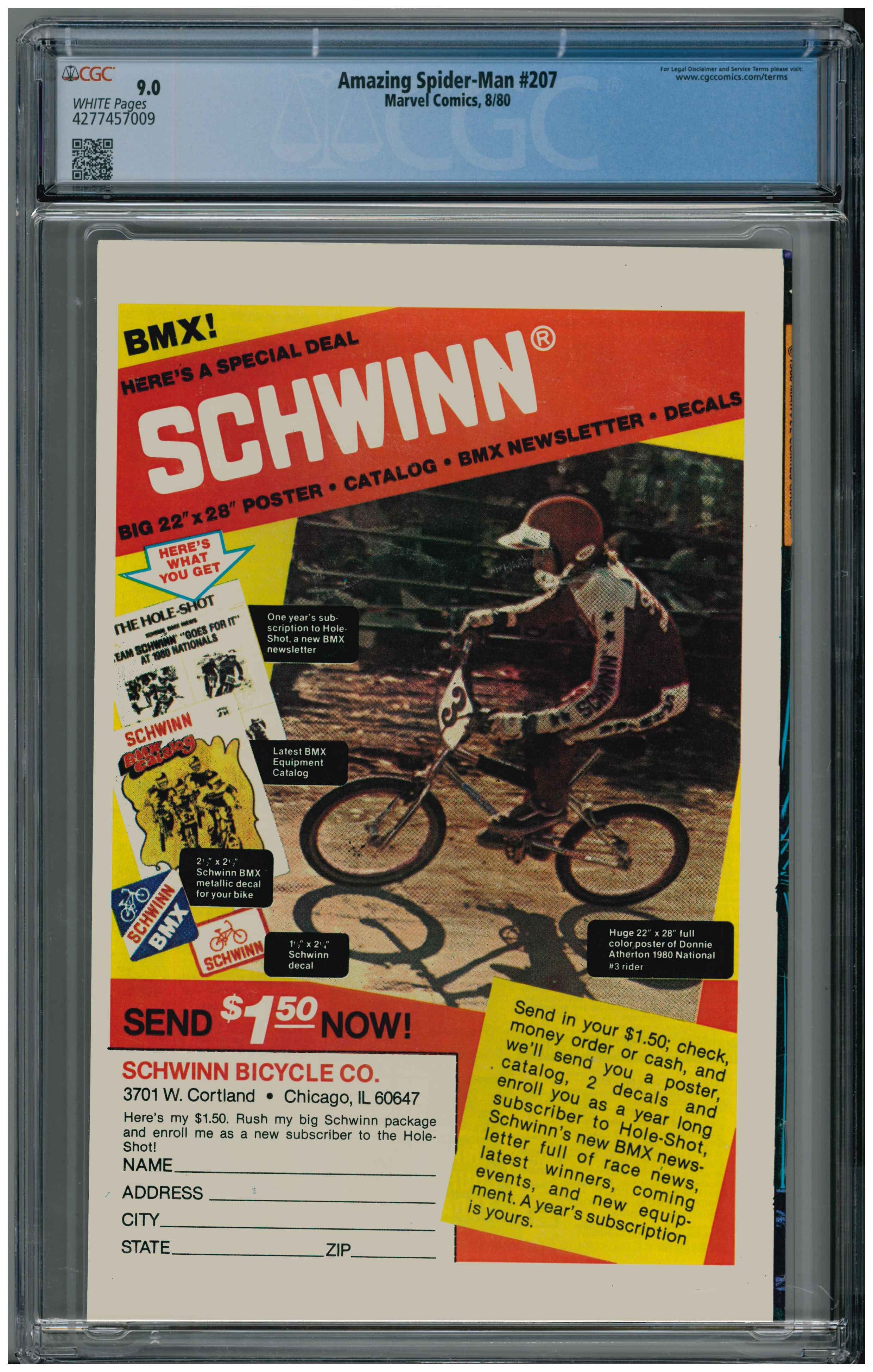 Amazing Spider-Man #207 Rückseite