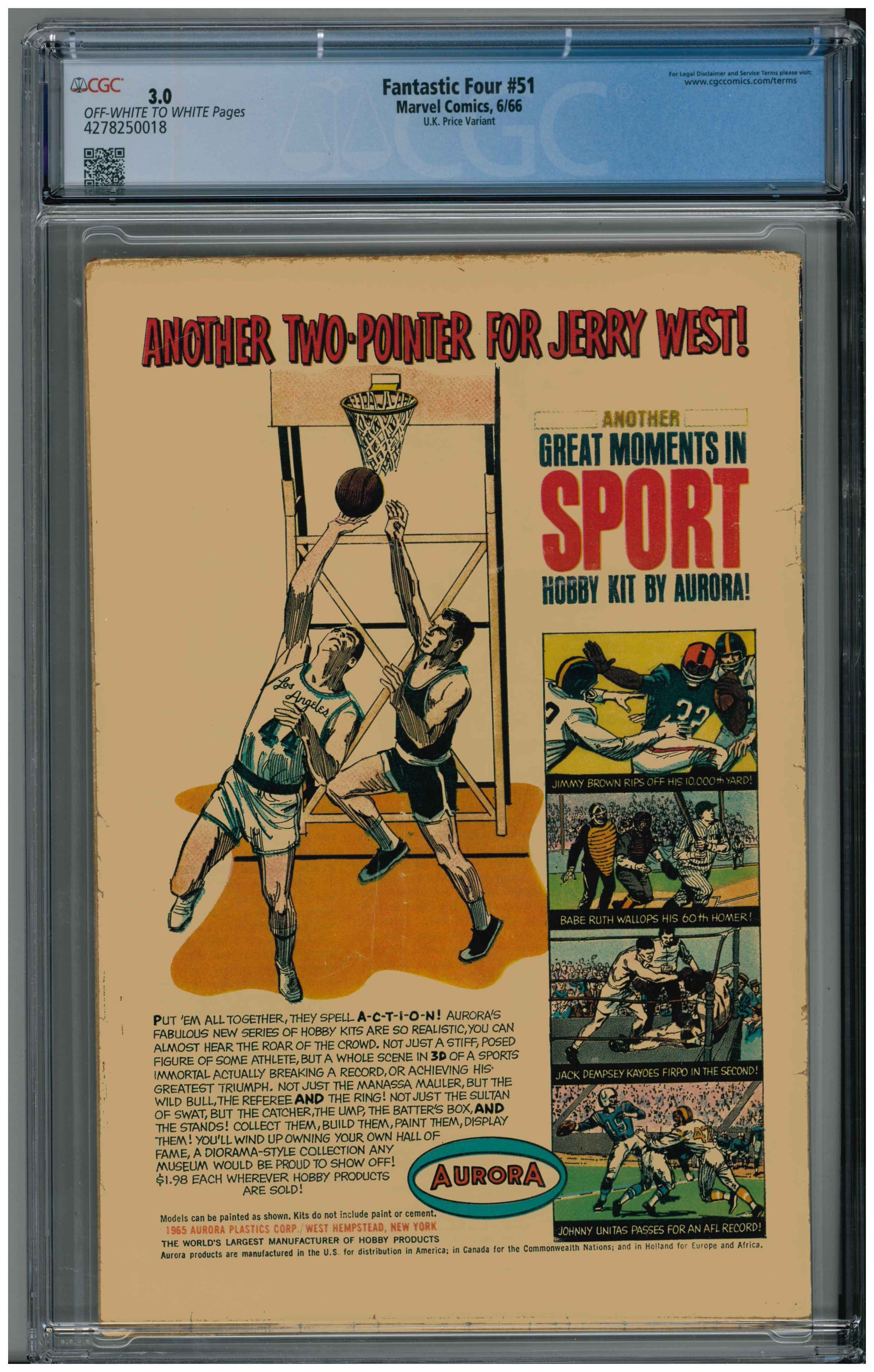 Fantastic Four #51 Rückseite