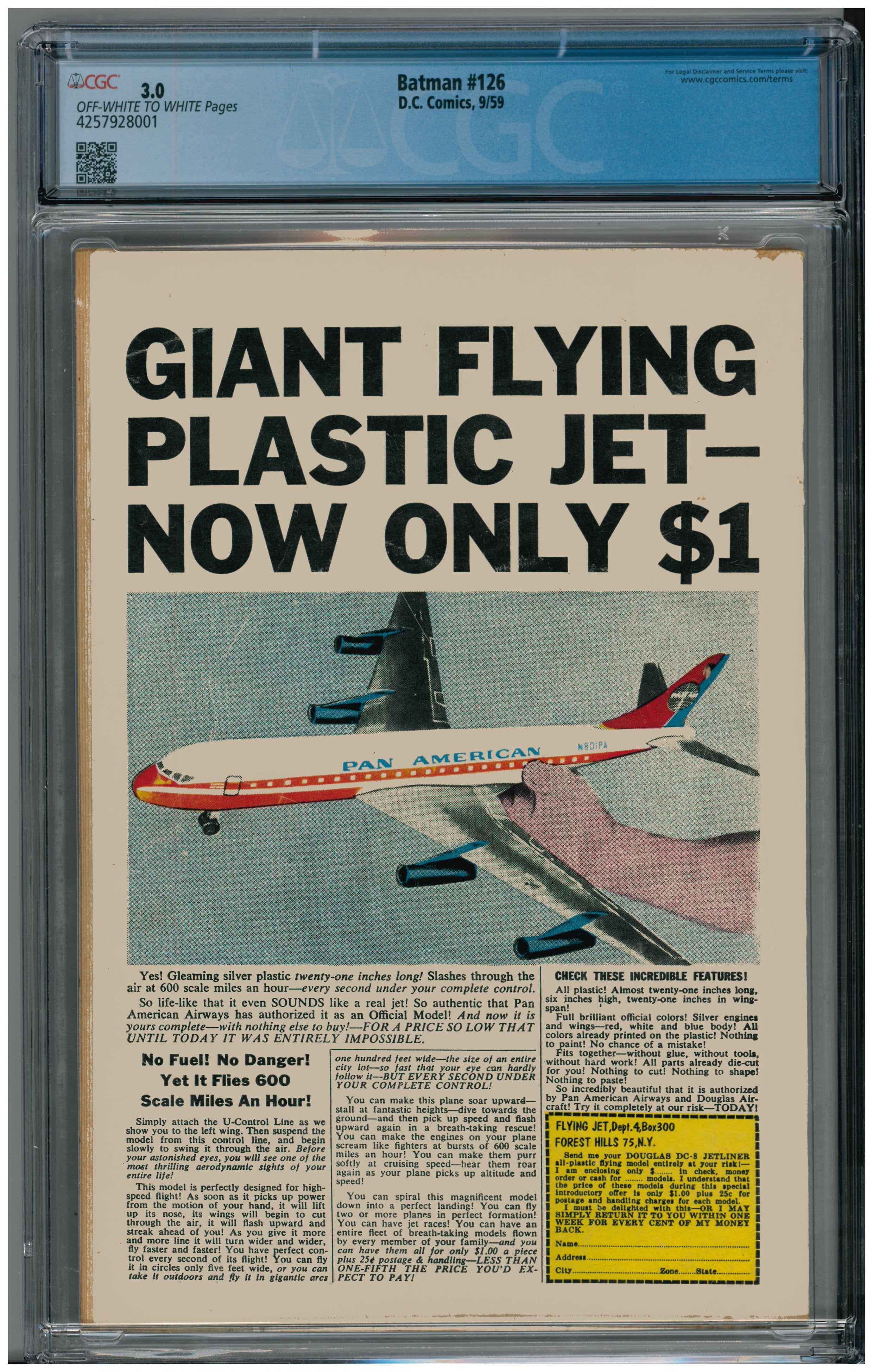 Batman #126 Rückseite