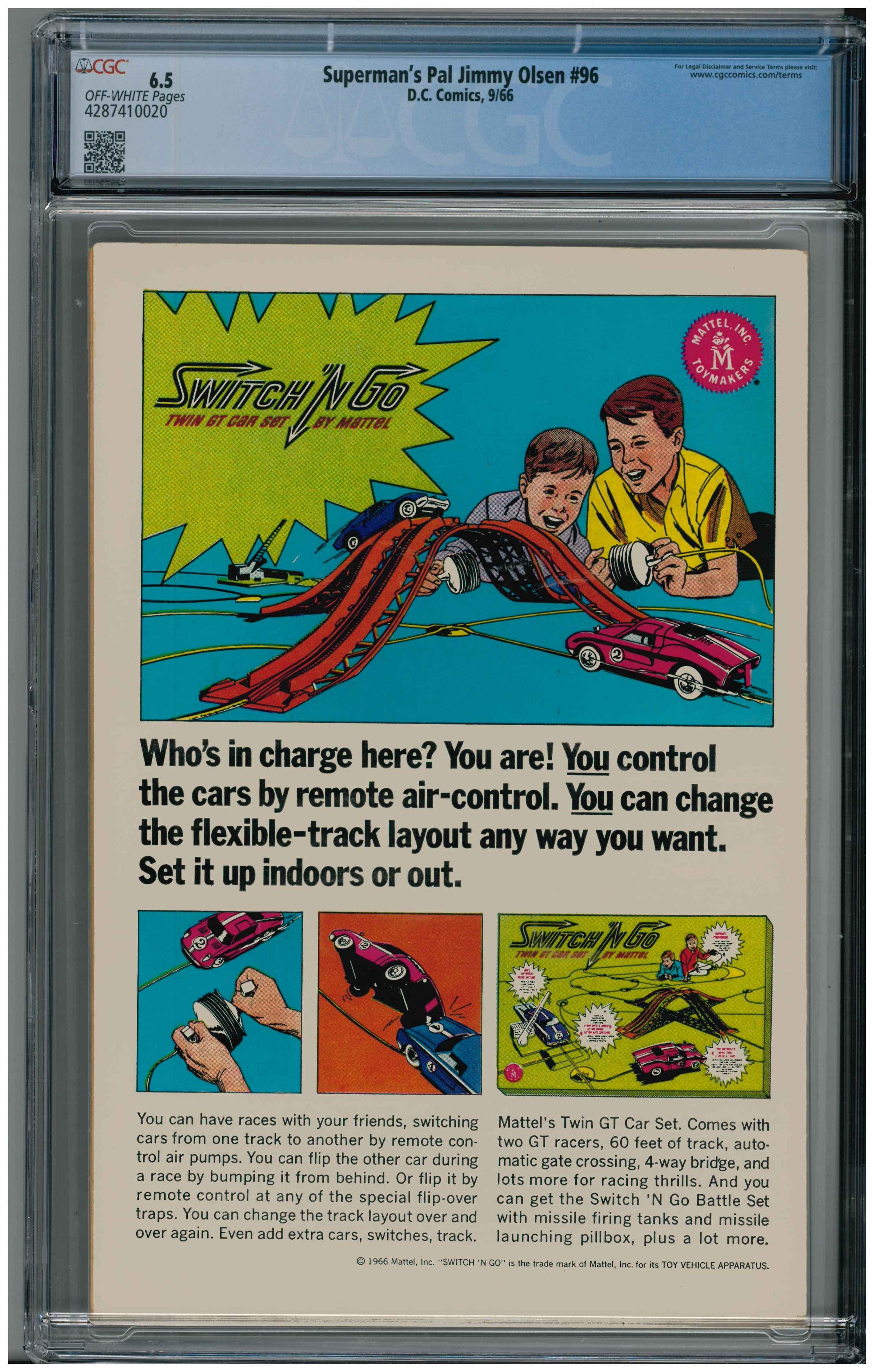 Superman's Pal Jimmy Olsen #96 Rükseite