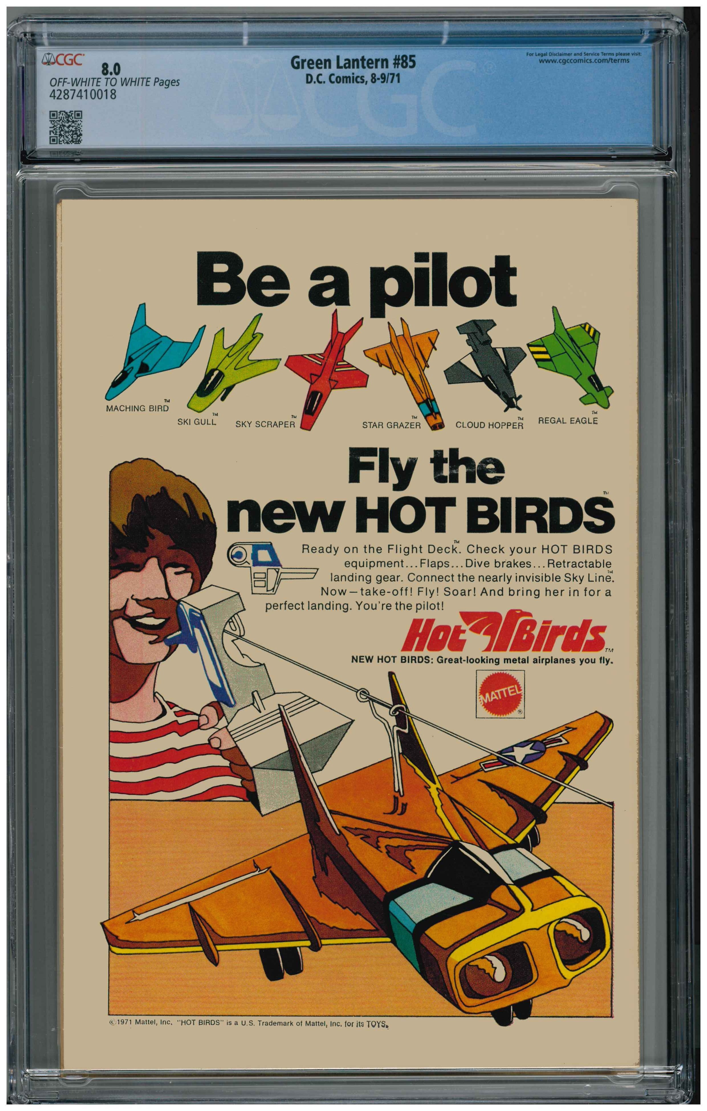 Green Lantern #85 Rückseite