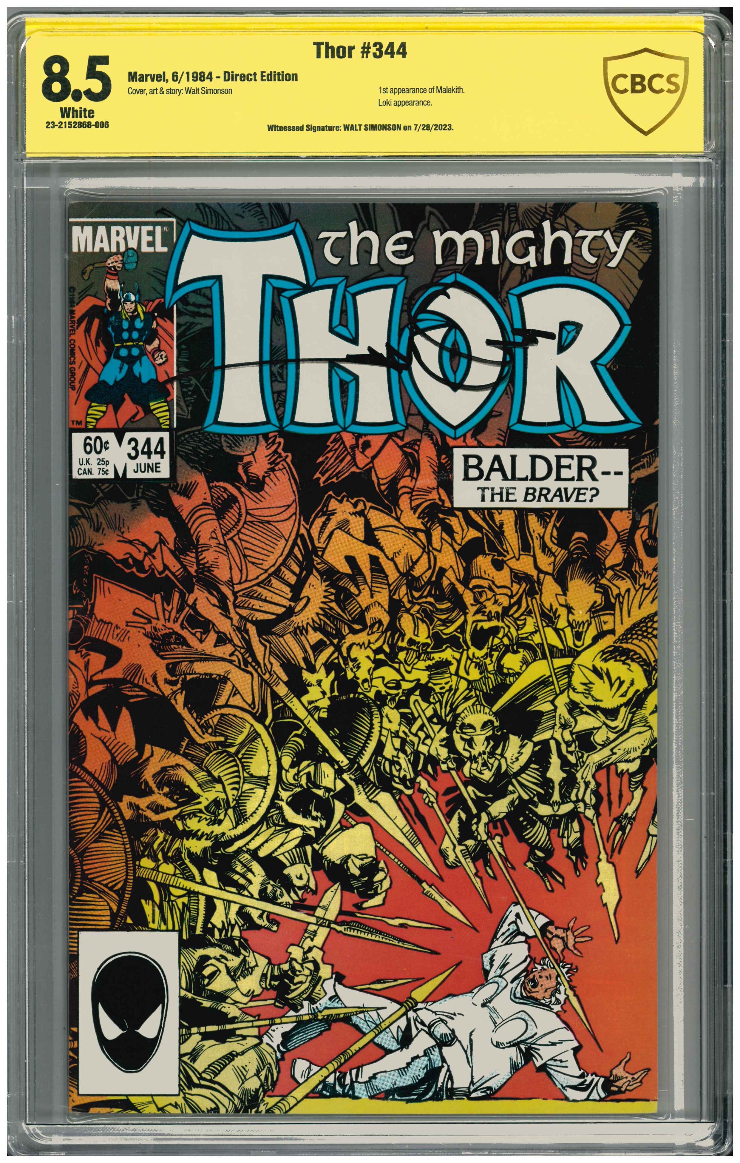 Thor #344 | Unterschrieben von Walt Simonson