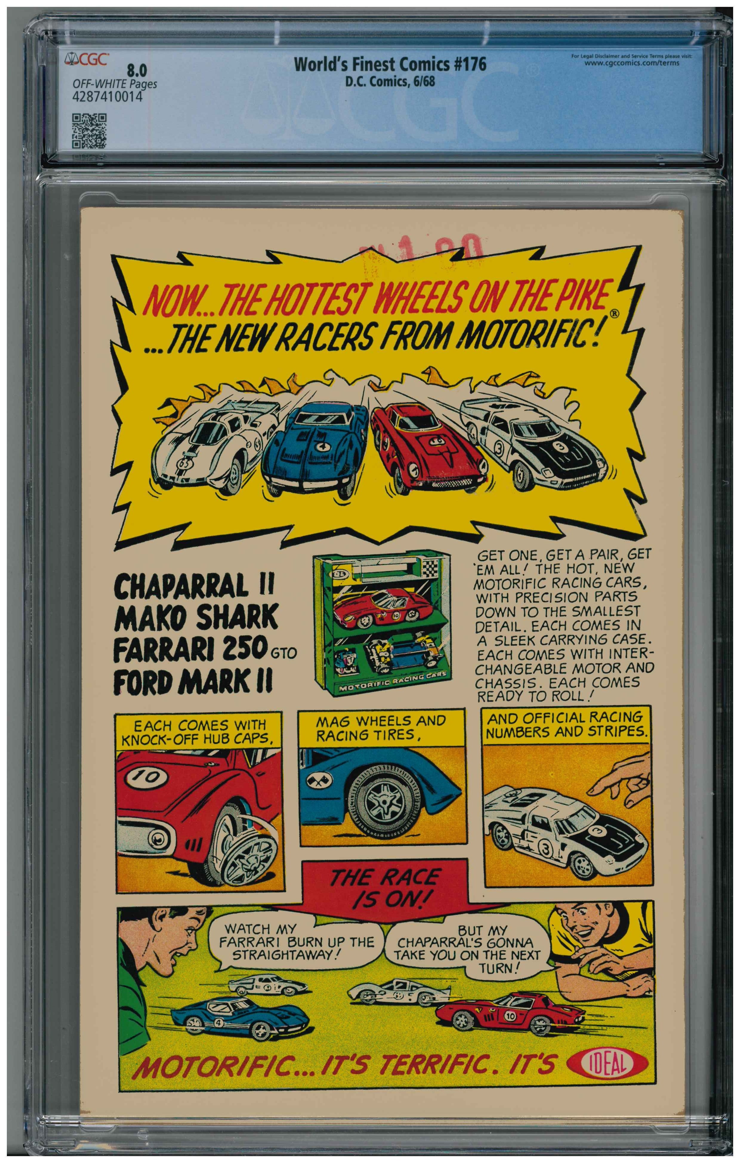 World's Finest Comics #176 Rückseite