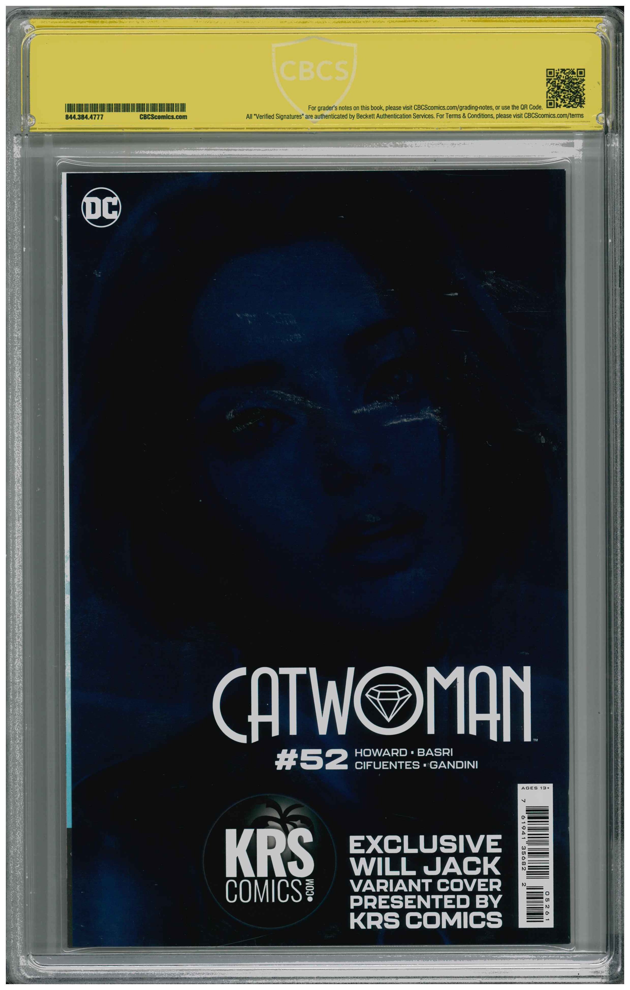 Catwoman #52 | Unterschrieben von Will Jack Rückseite