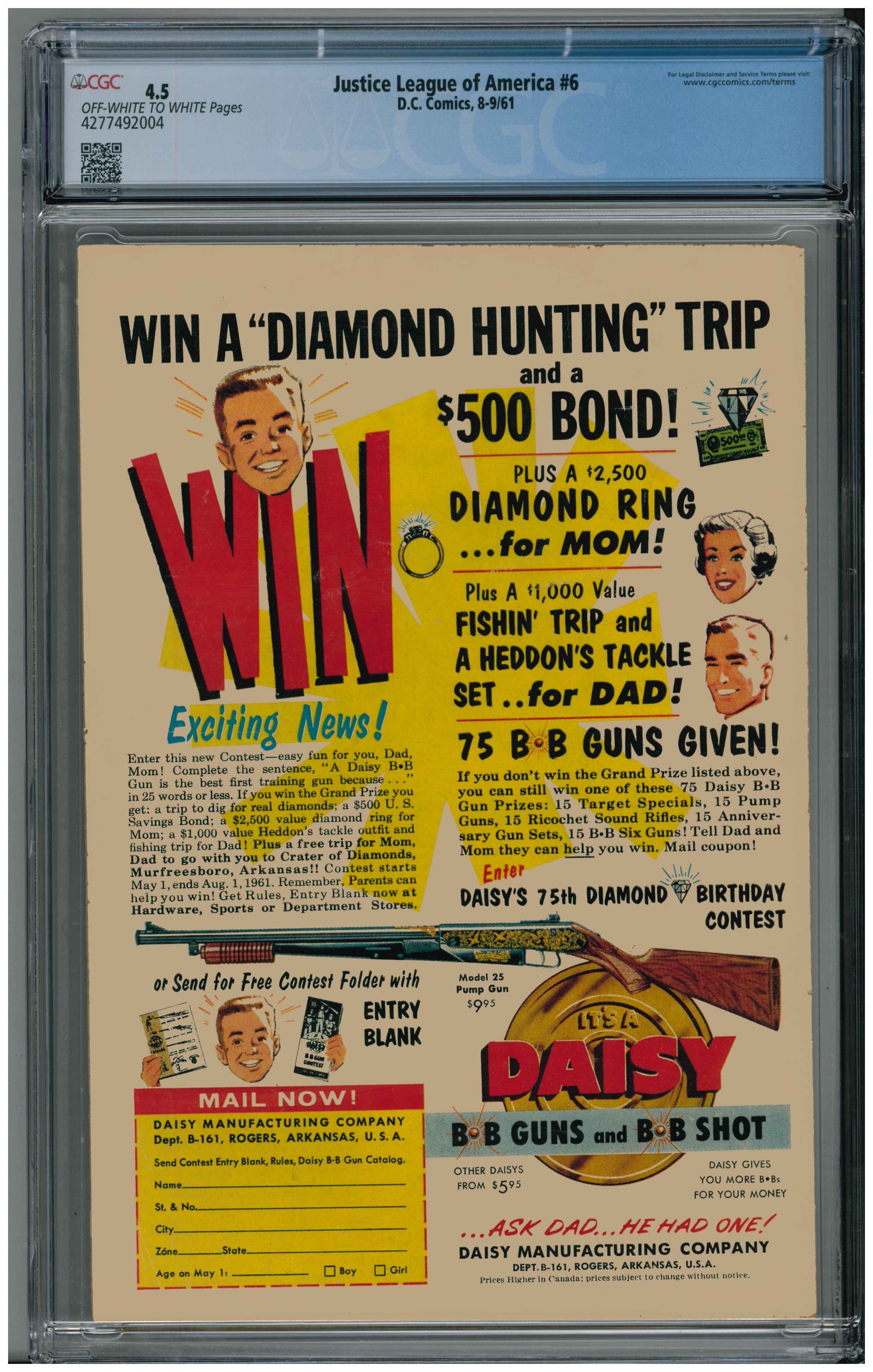 Justice League of America #6 Rückseite