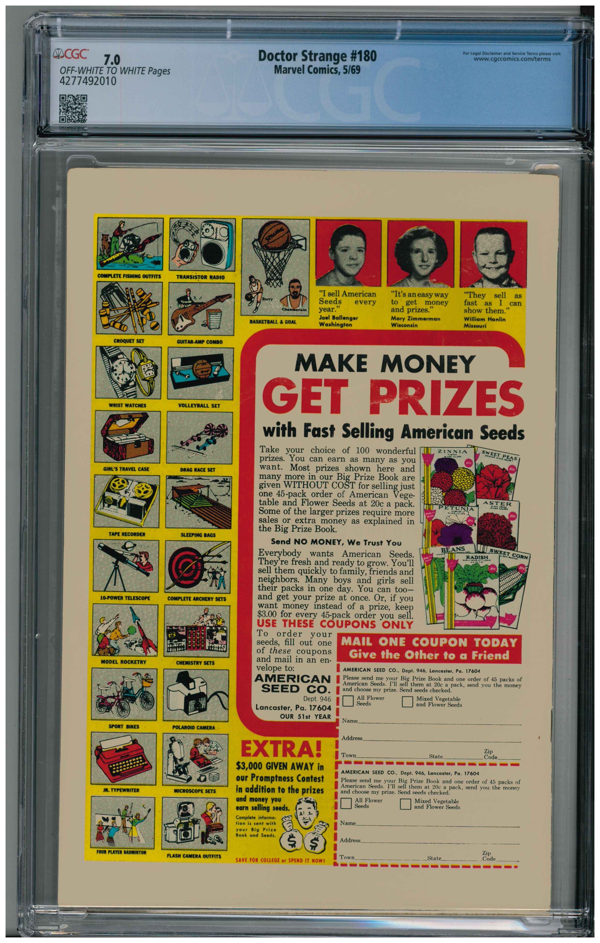 Doctor Strange #180 Rückseite