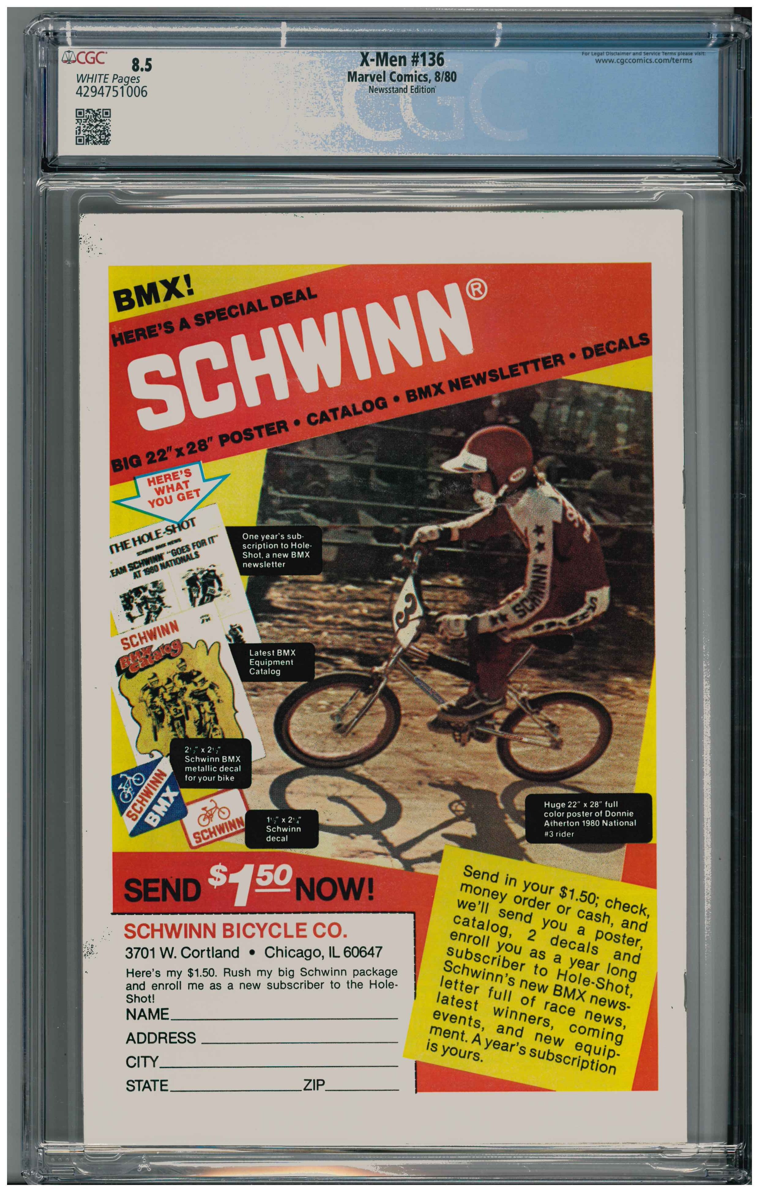 X-Men #136 Rückseite