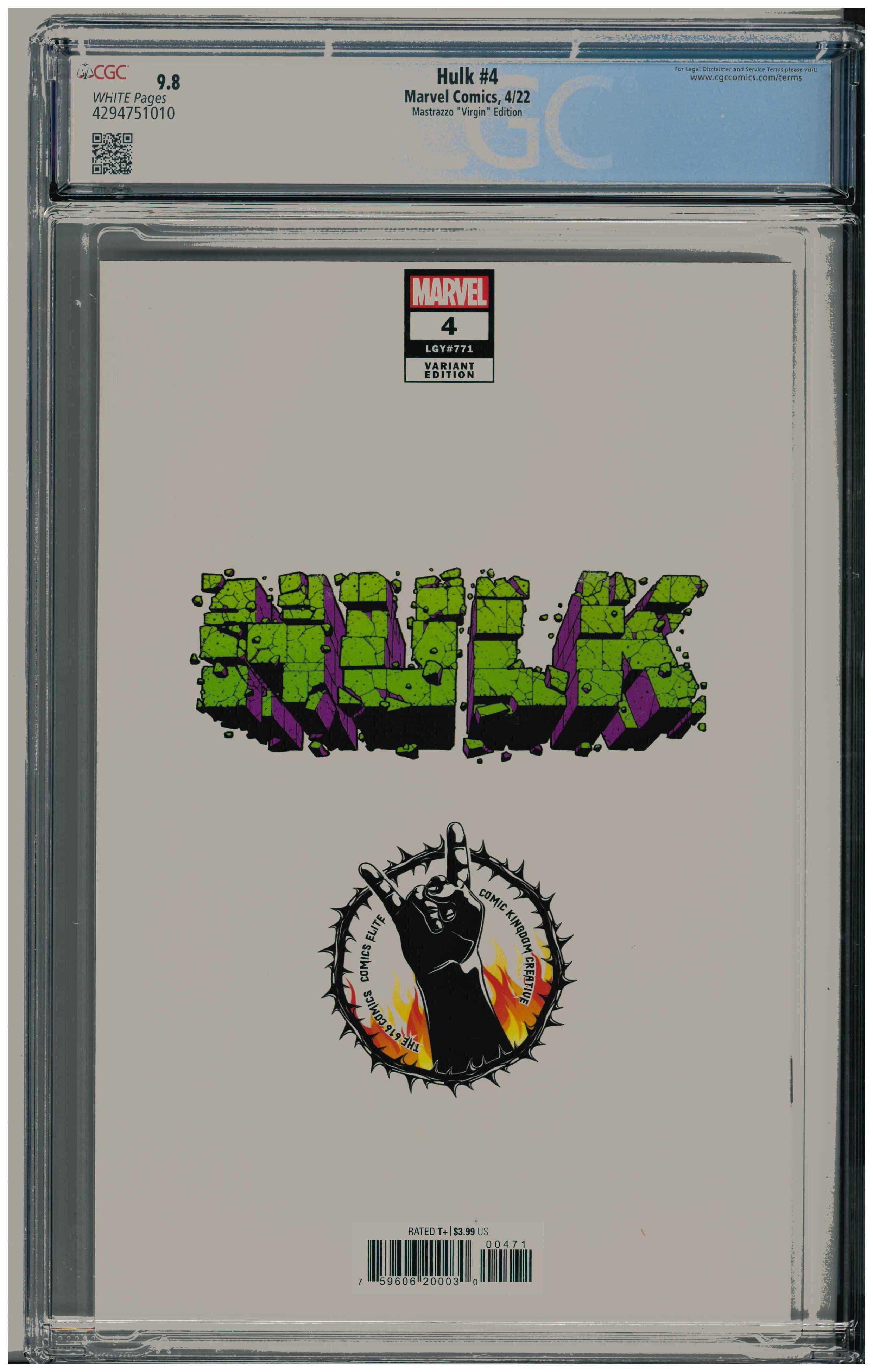 Hulk #4 Rückseite