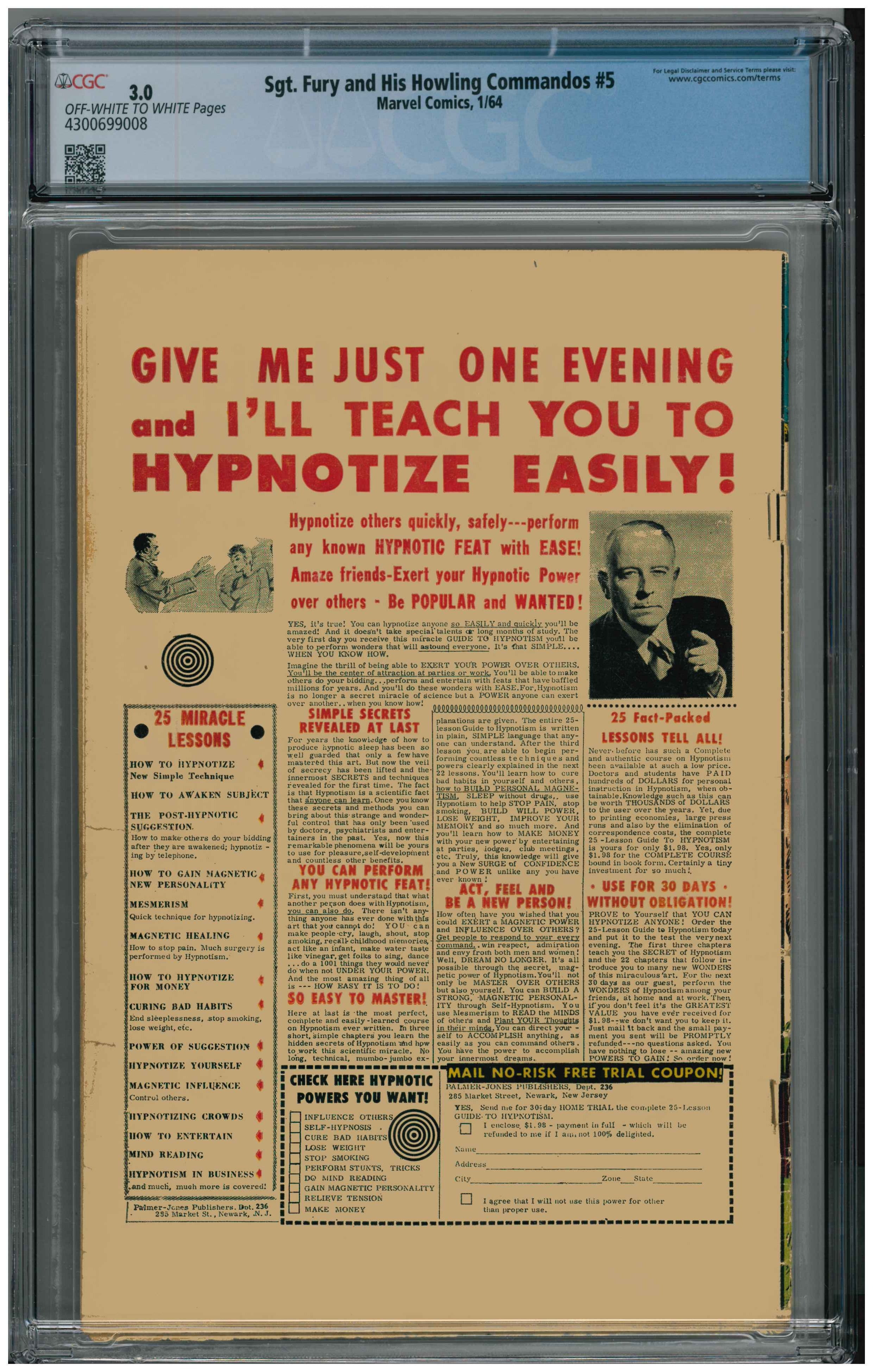 Sgt. Fury and His Howling Commandos #5 Rückseite