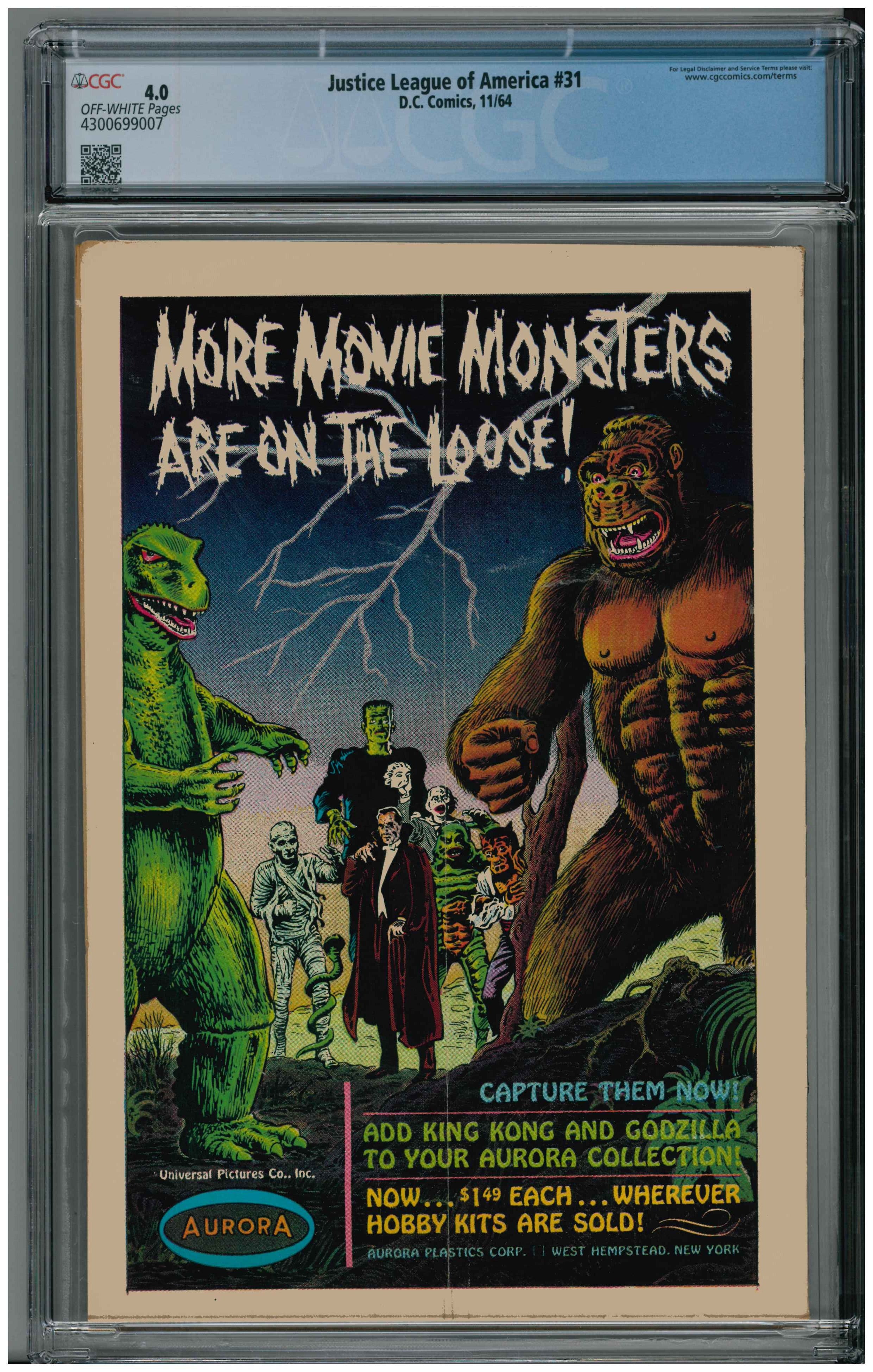 Justice League of America #31 Rückseite